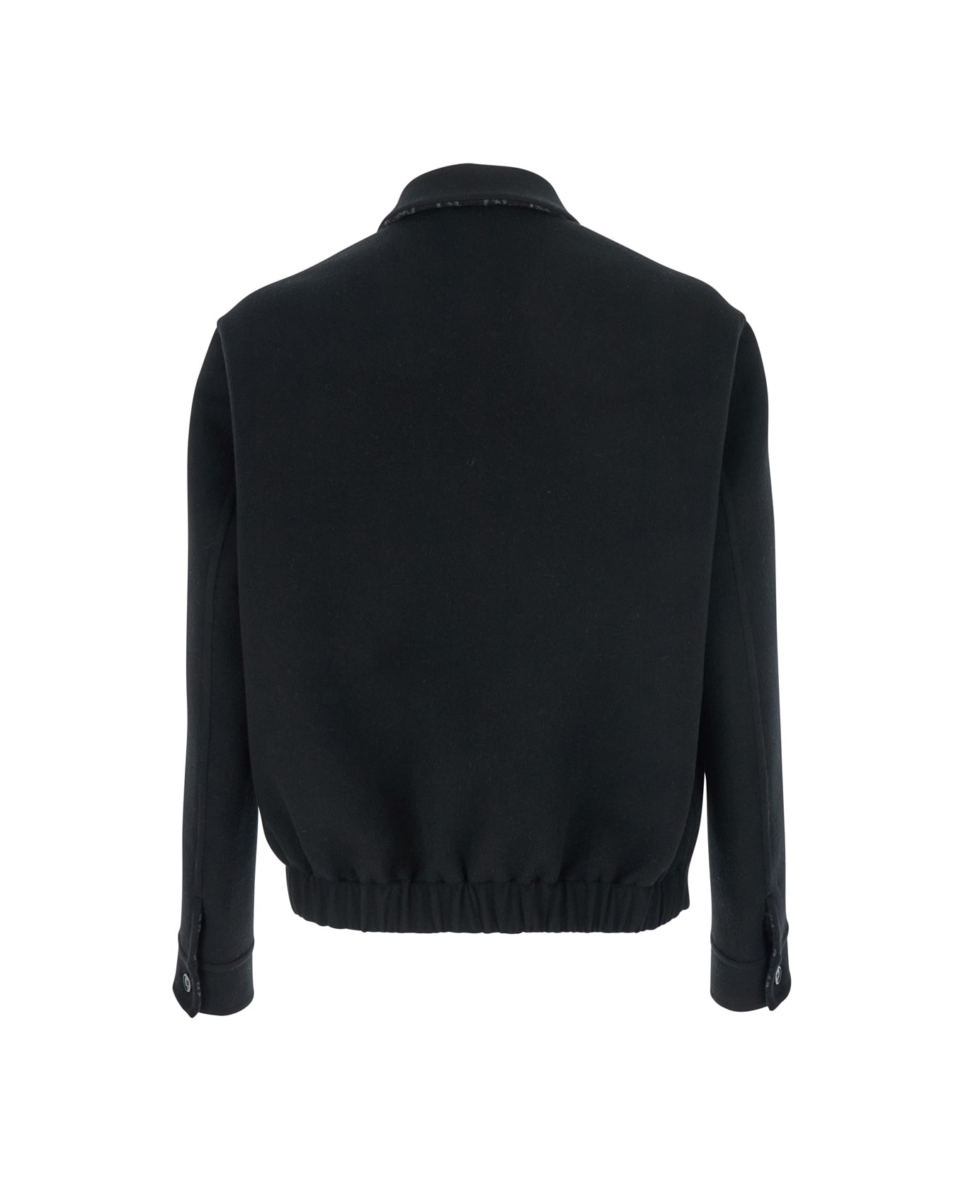 Gucci Black Flannel Jacket - BLACKGREYMC