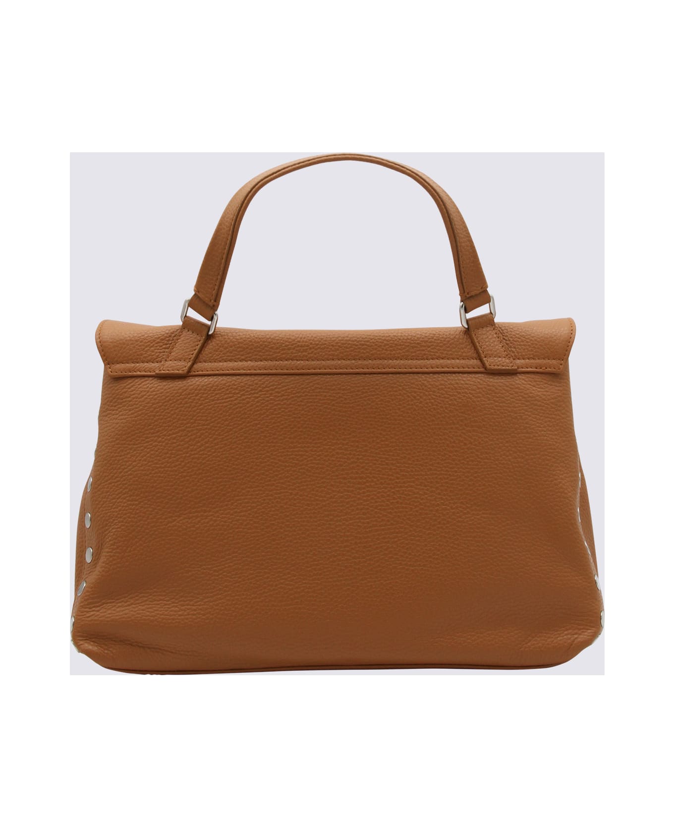 Zanellato Brown Leather Postina S Top Handle Bag - Brown