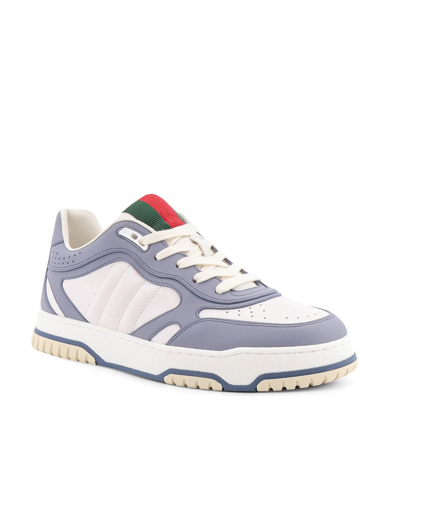 Gucci Re-web Leather Sneakers - White