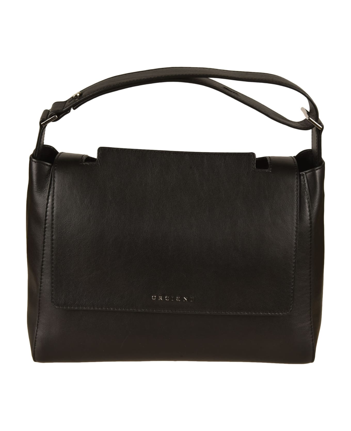 Orciani Sveva Madlen Medium Shoulder Bag - Nero