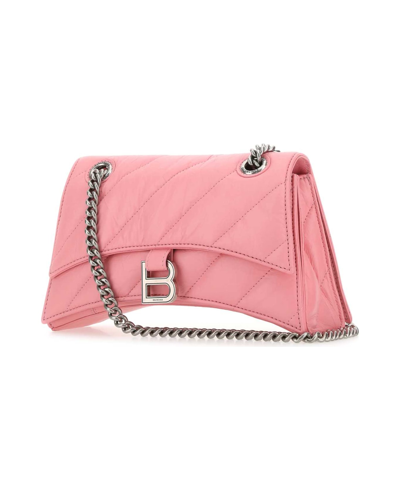 Balenciaga Pink Leather Crush S Shoulder Bag - 5812