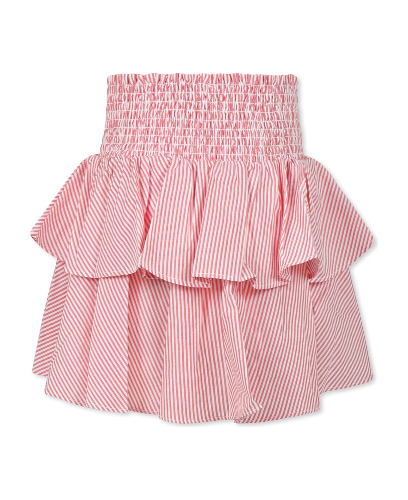 Kenzo Kids Red Skirt For Girl With Heart - Red