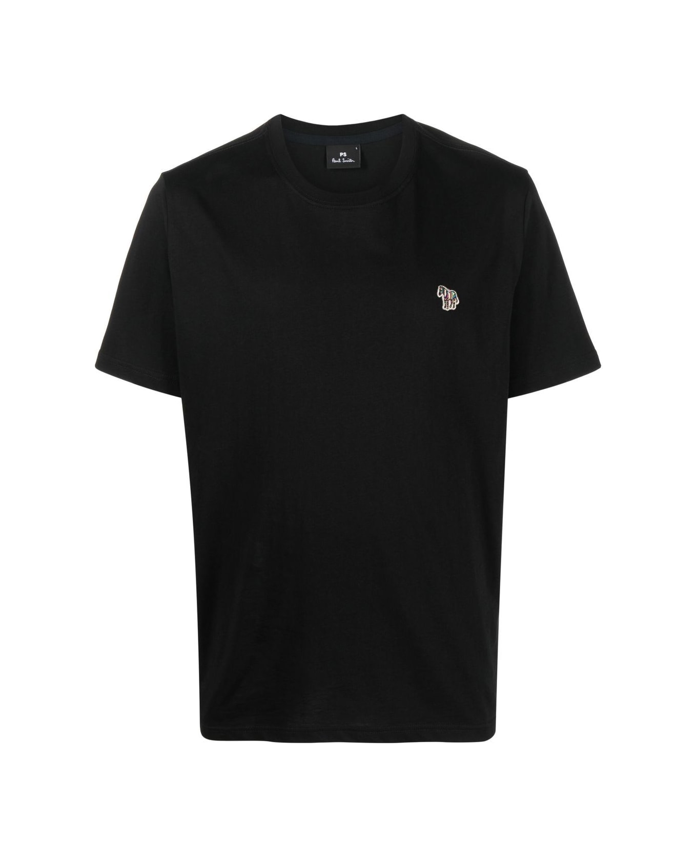 PS by Paul Smith Zebra Organic Cotton T-shirt - Black