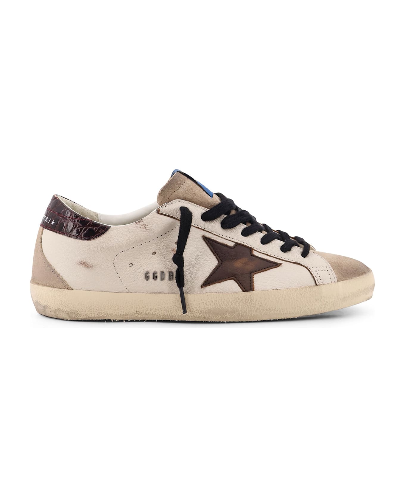 Golden Goose Super-star Classic With Spur Leather Low-top Sneakers - WHITE/BEIGE/BROWN