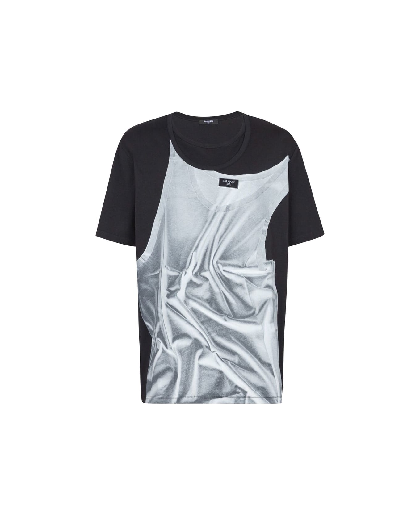 Balmain T-shirt - BLACK/GREY