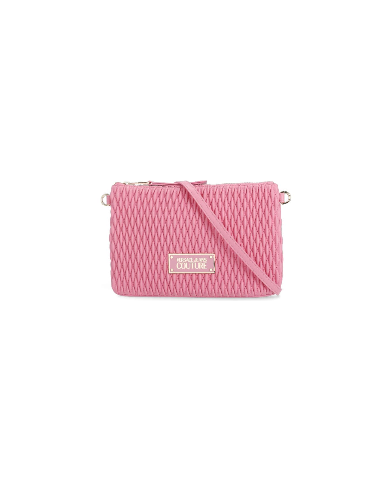 Versace Jeans Couture Clutch Bag With Logo - Pink
