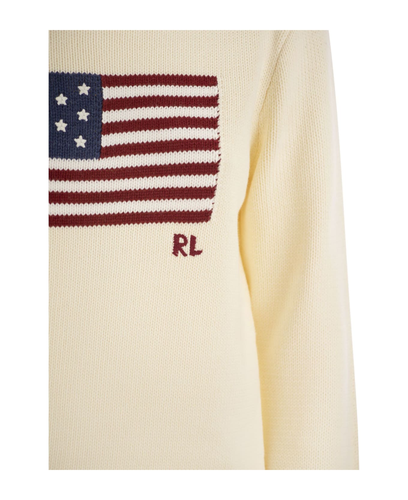 Polo Ralph Lauren Cotton Crew-neck Sweater - Cream