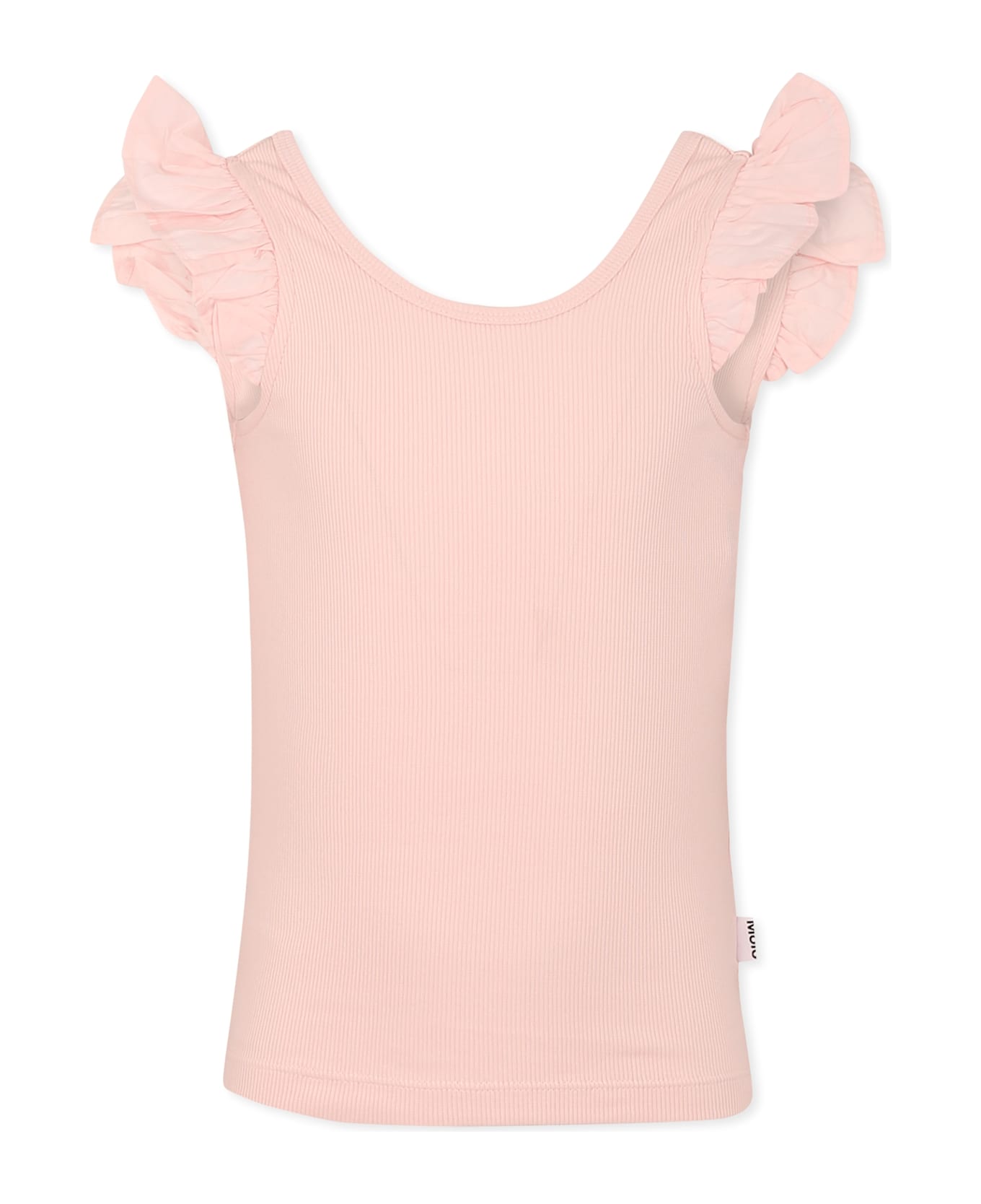 Molo Pink Tank Top For Girl - Pink