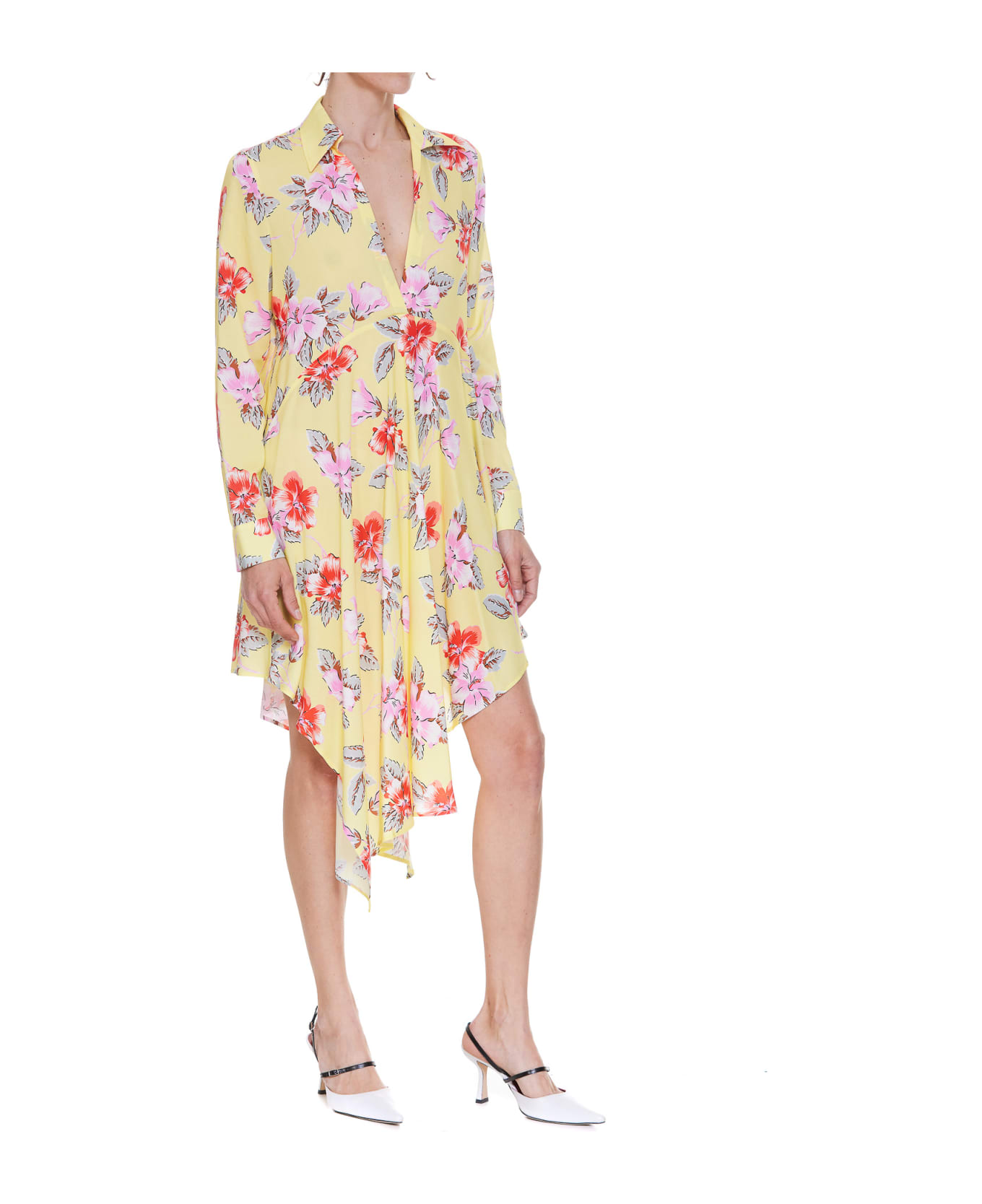 Palm Angels Hibiscus Dress - YELLOW