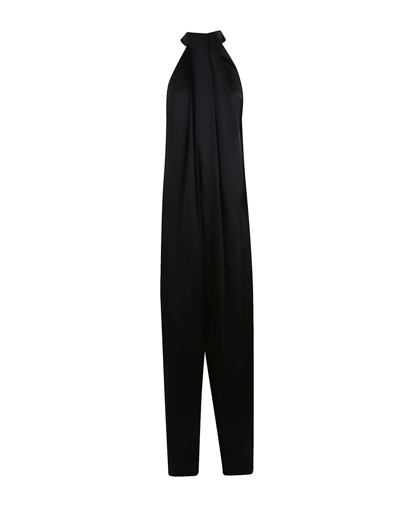 Stella McCartney Envers Satin Halterneck All In One - Black