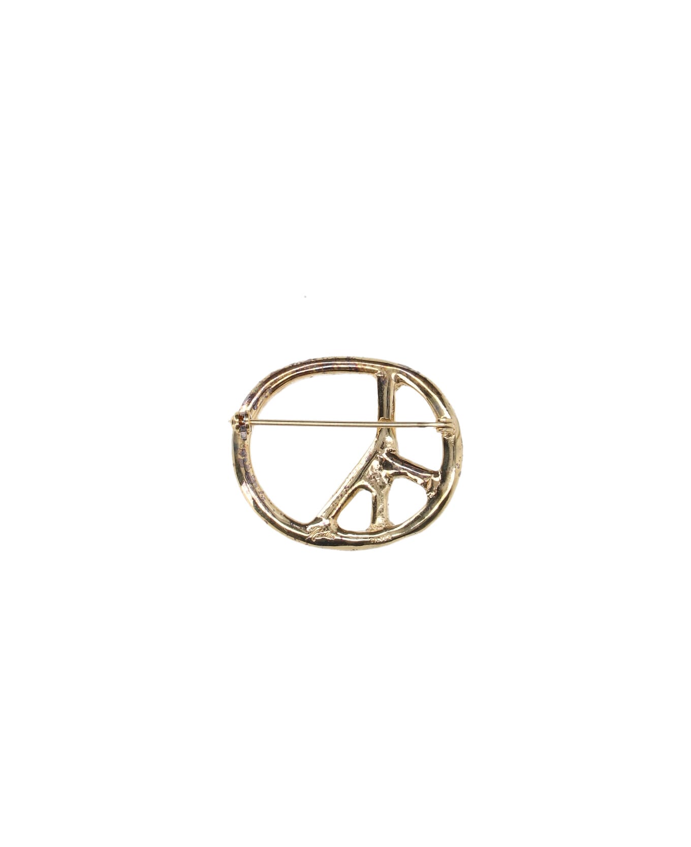 Needles 'peace' Brooch - Gold