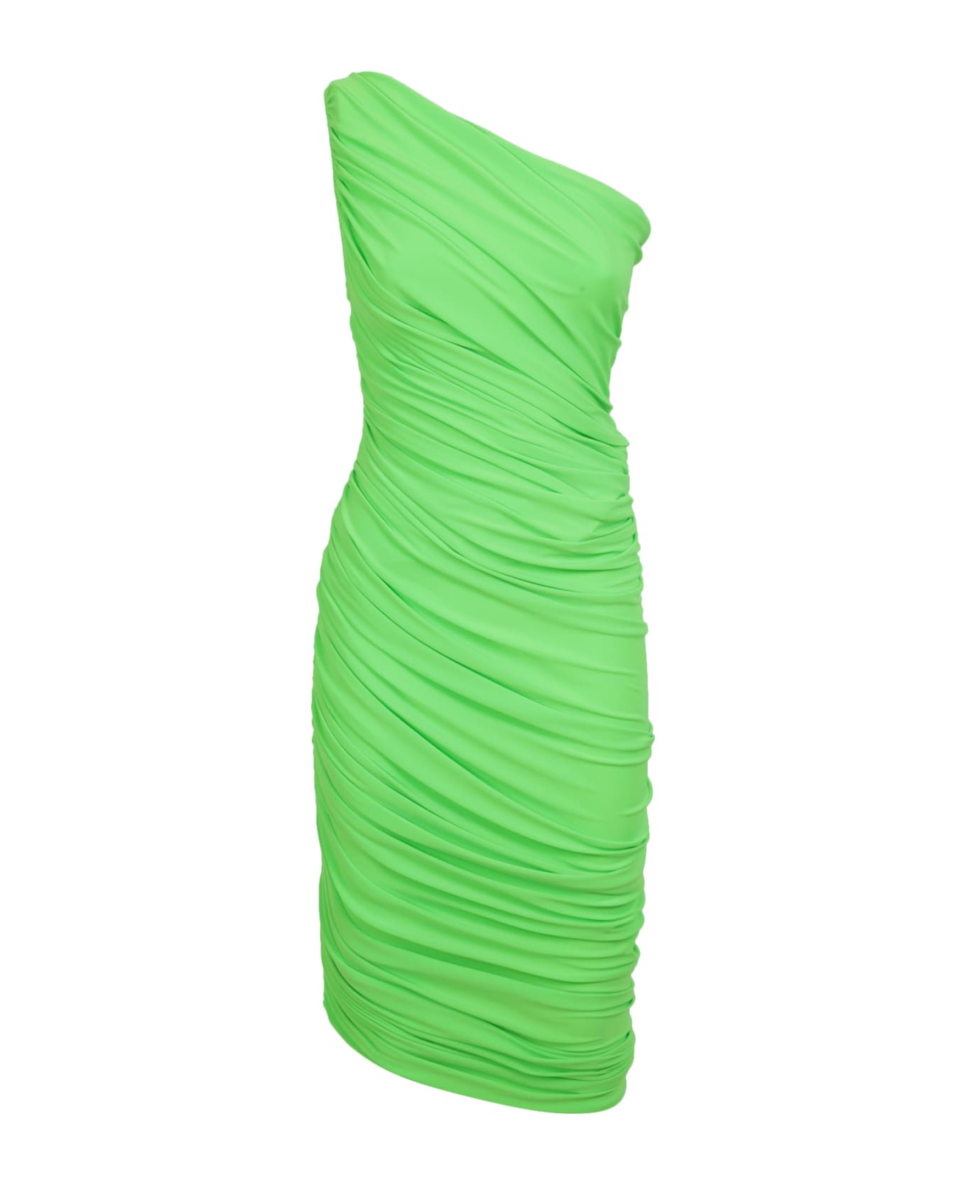 Norma Kamali Neon Green Midi Dress - Green