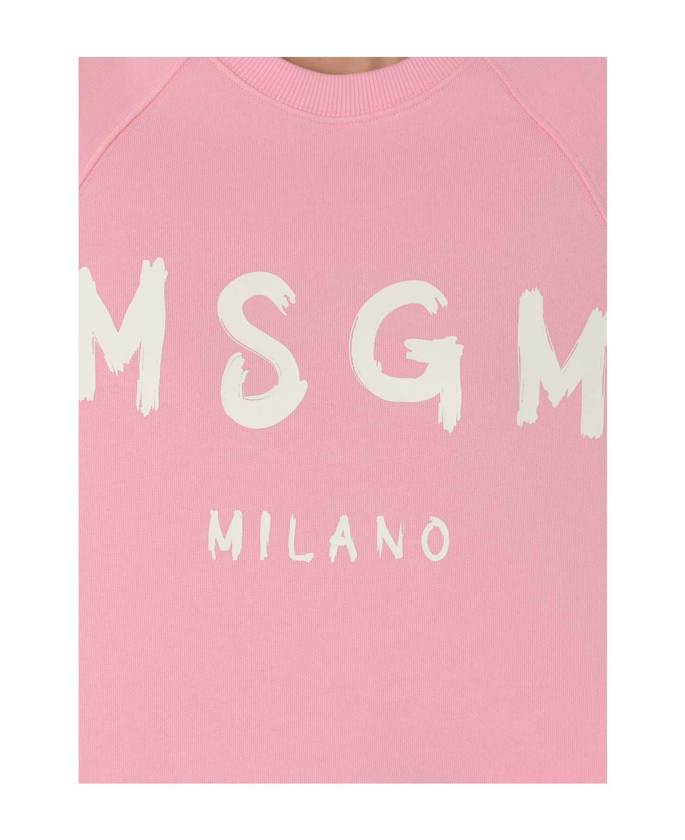 MSGM Sweatshirt With Logo - Pink フリース