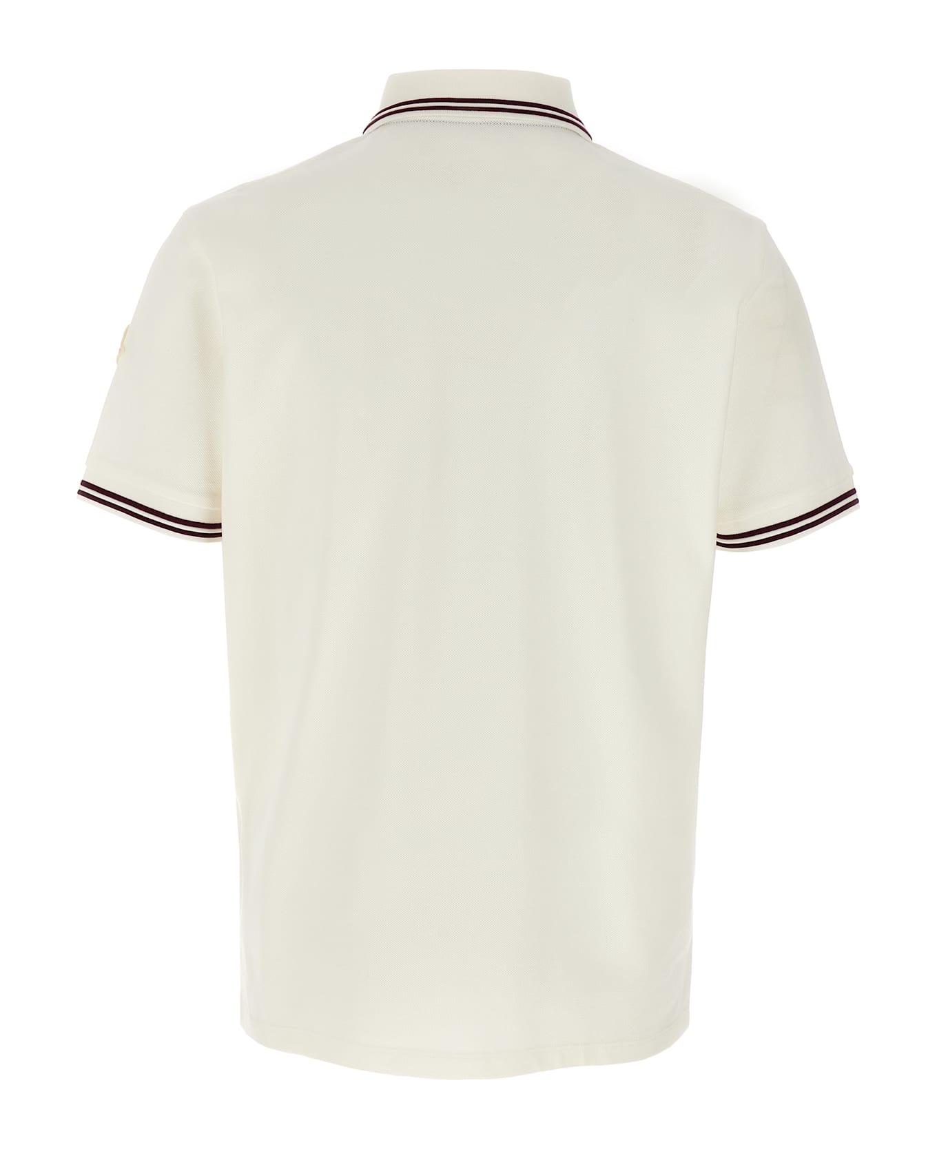 Moncler Piqué Polo Shirt - White
