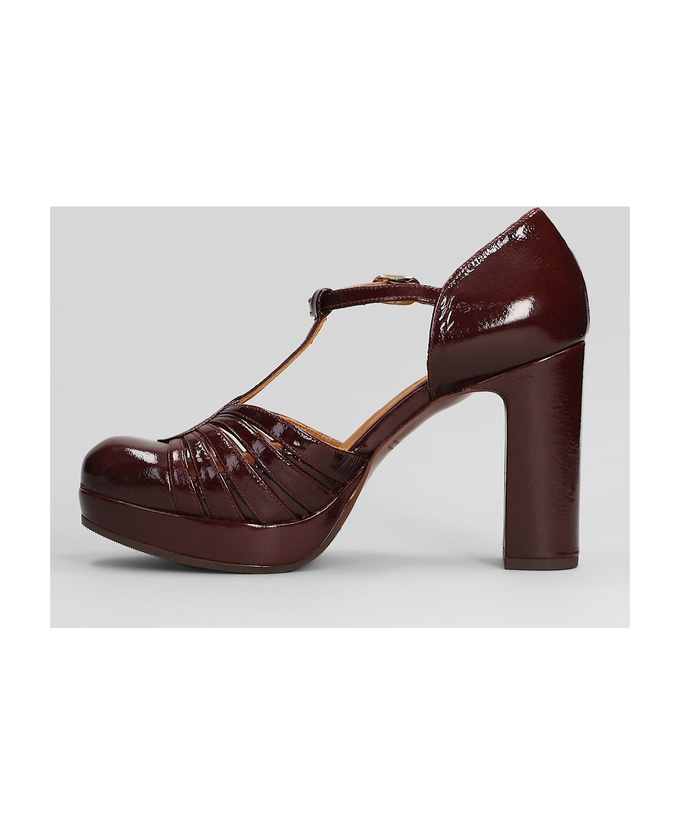 Chie Mihara Yaisu Pumps In Bordeaux Leather - bordeaux