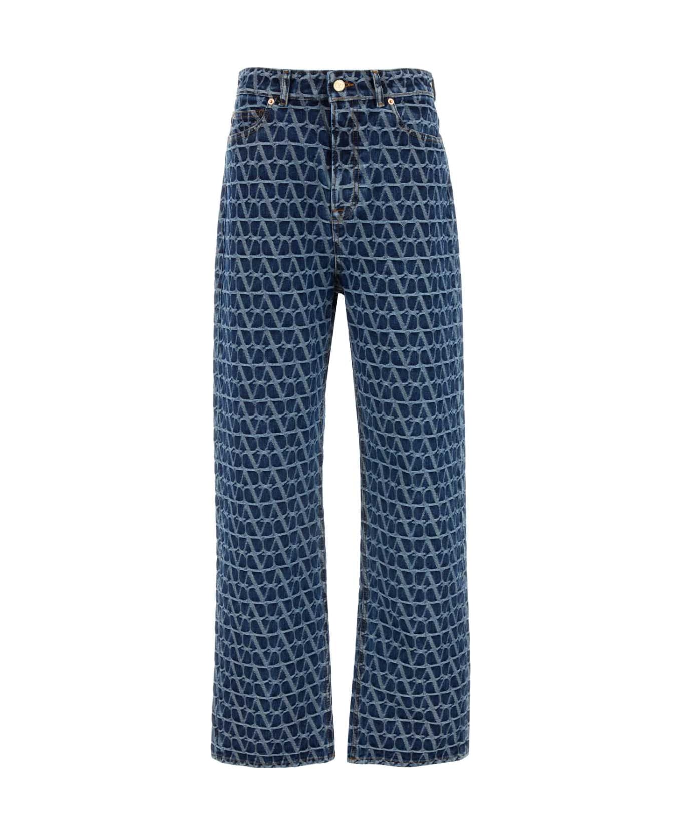 Valentino Garavani Toile Iconographe Jeans - MEDIUMBLUEDENIM