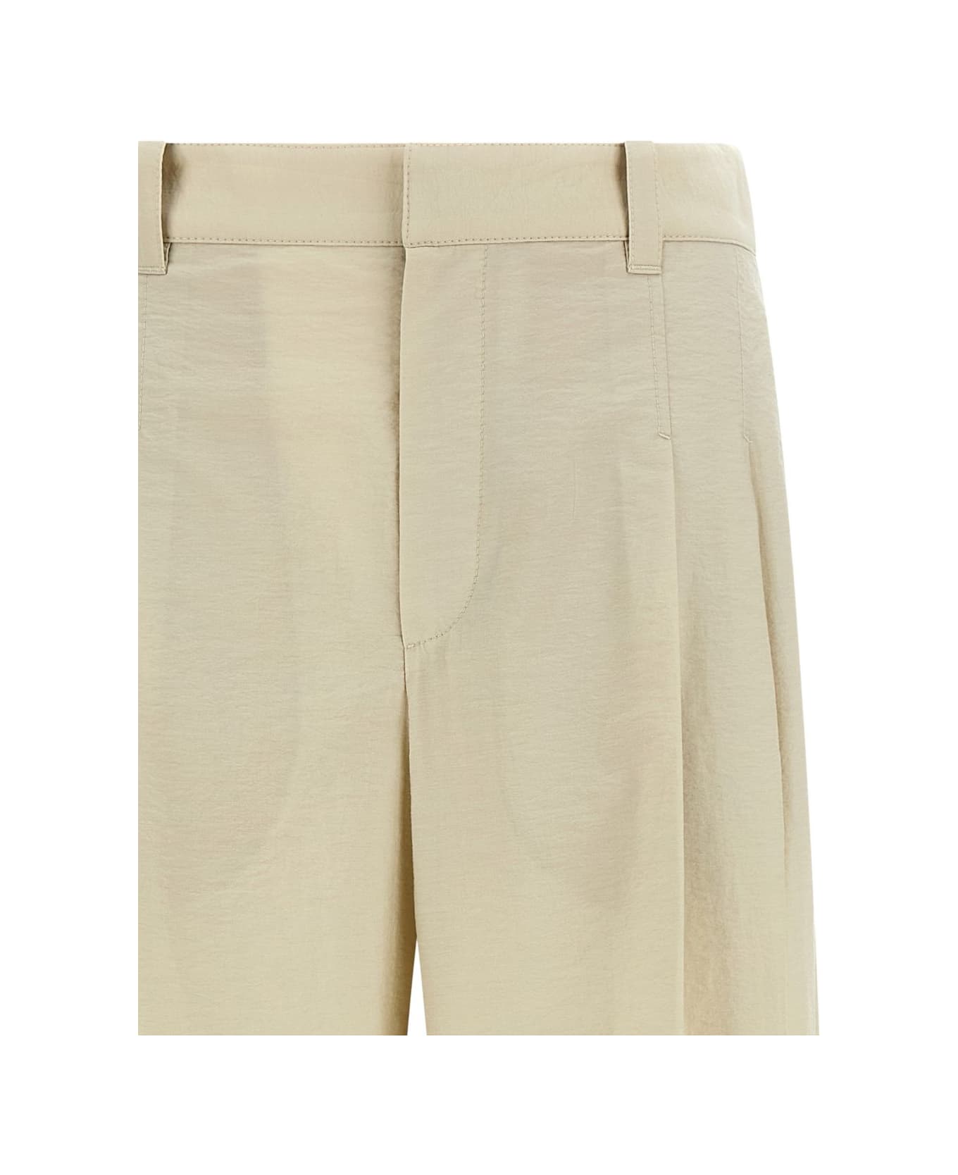 Brunello Cucinelli Cotton Trousers - Beige