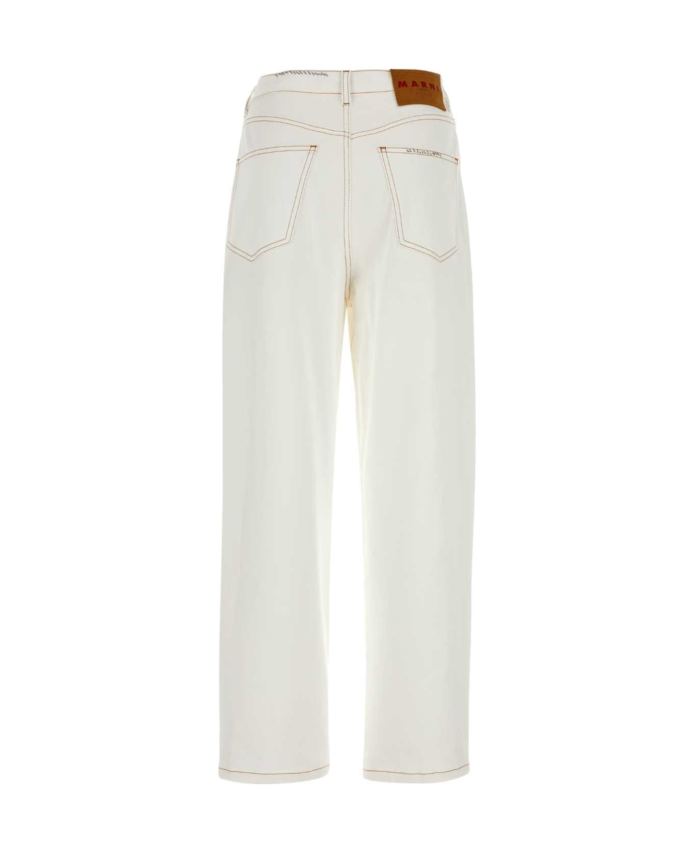 Marni White Stretch Denim Jeans - 00W01