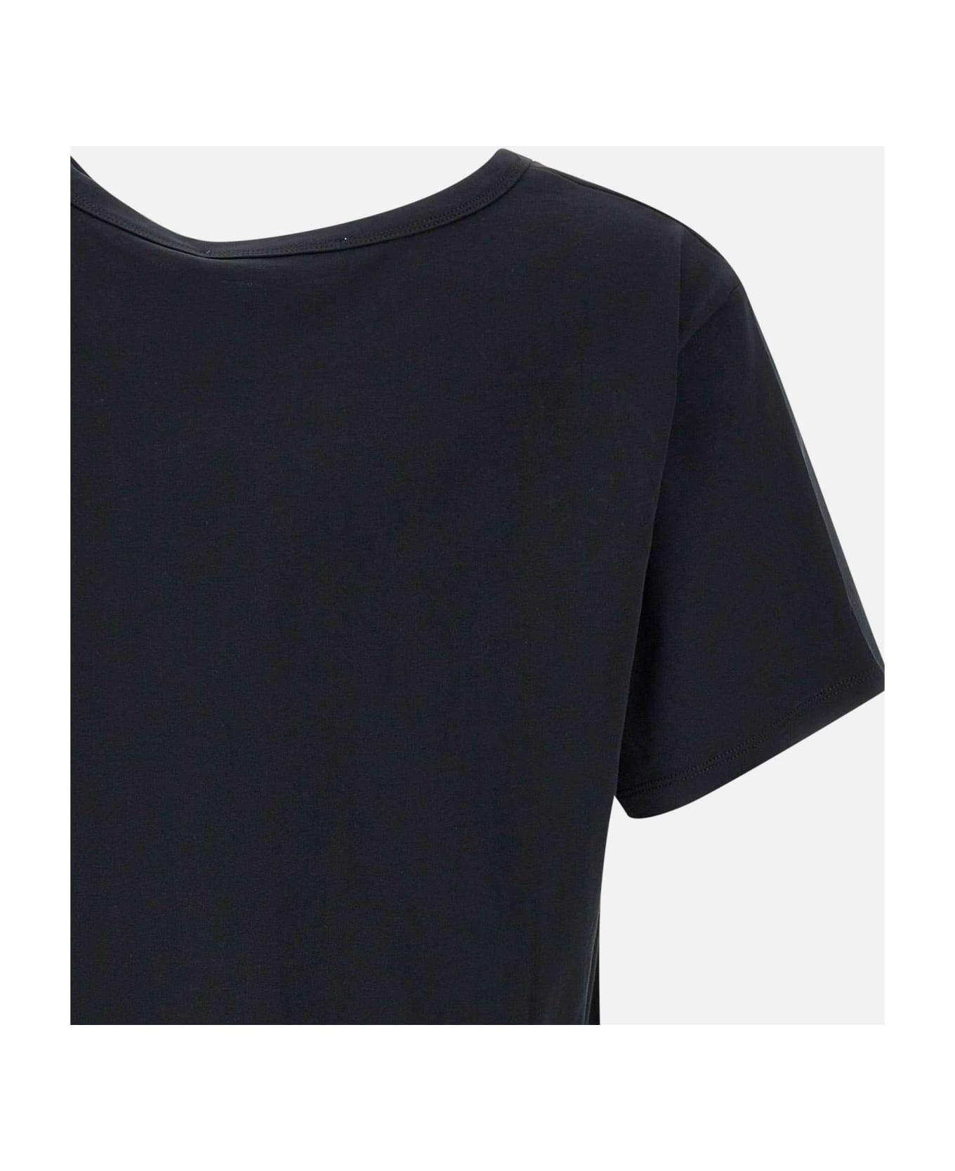 IRO "teji" Cotton Sweater - BLACK Tシャツ