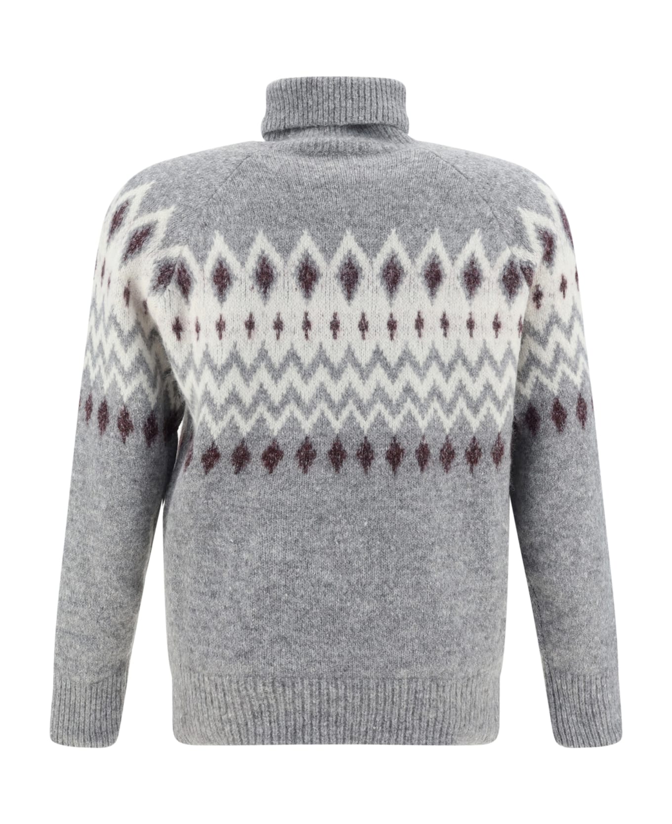 Brunello Cucinelli Turtleneck Sweater - Grey ニットウェア