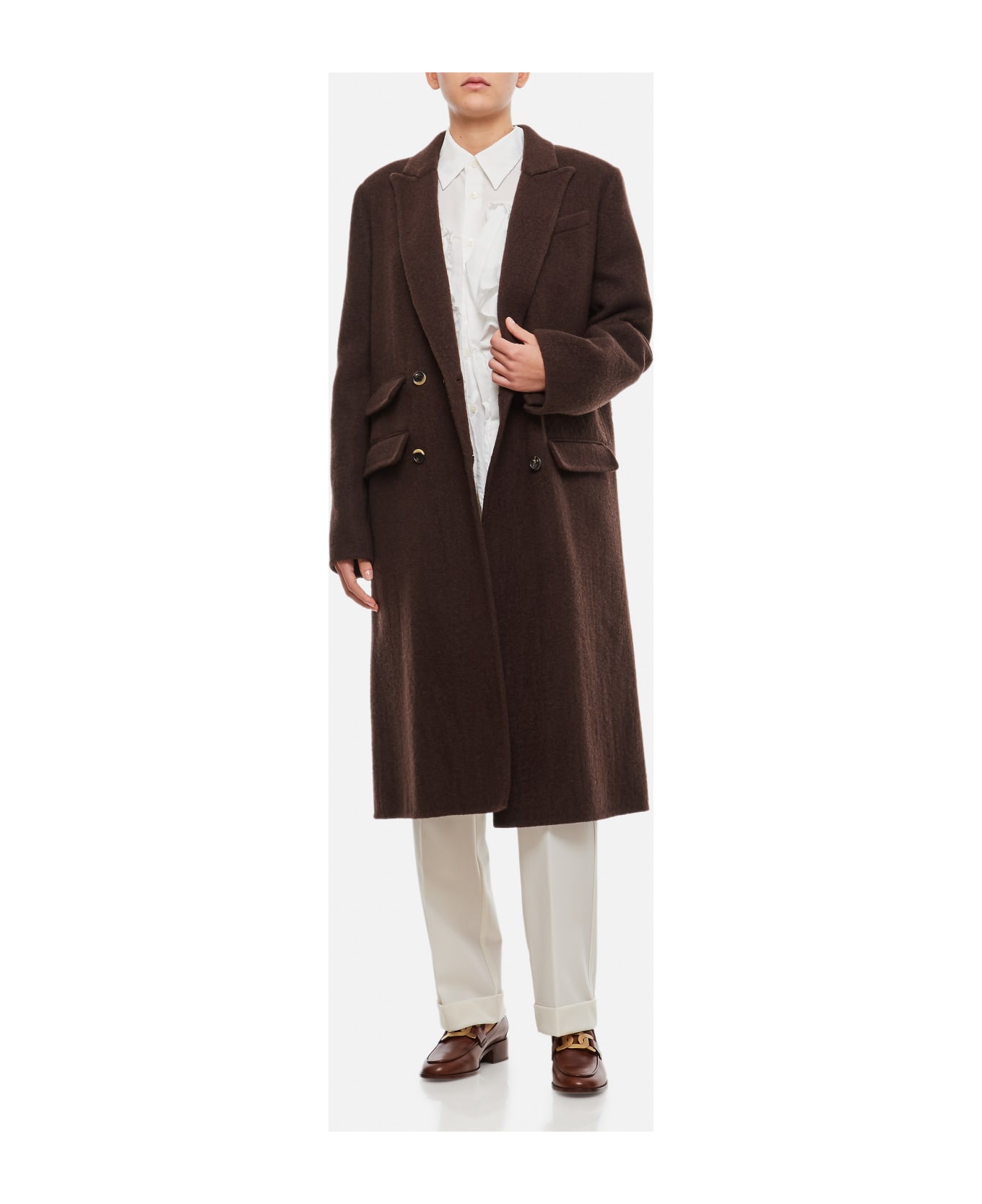 Gabriela Hearst Reed Cashmere Coat - Brown