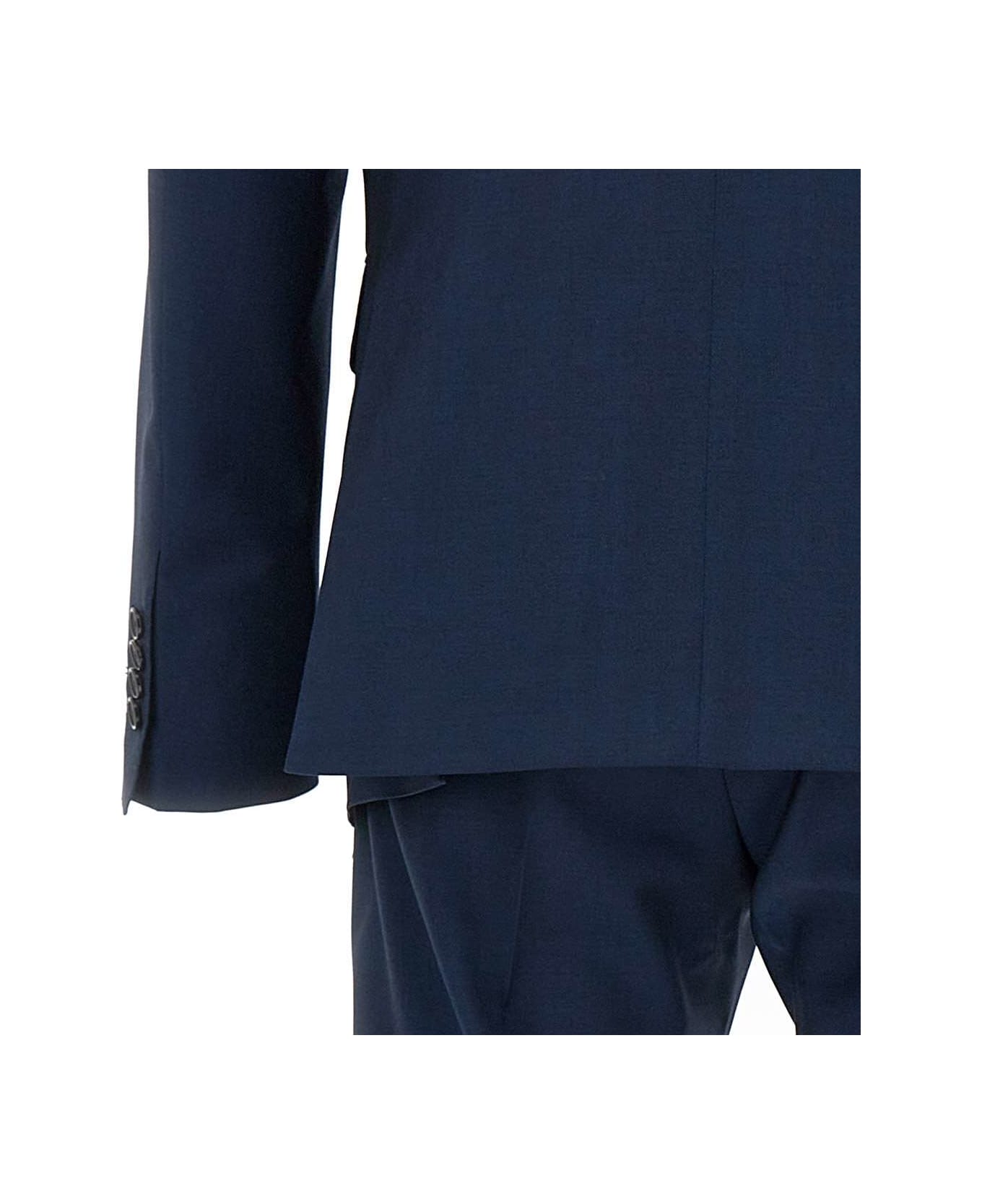 Tagliatore Two-piece Virgin Wool Suit - BLUE