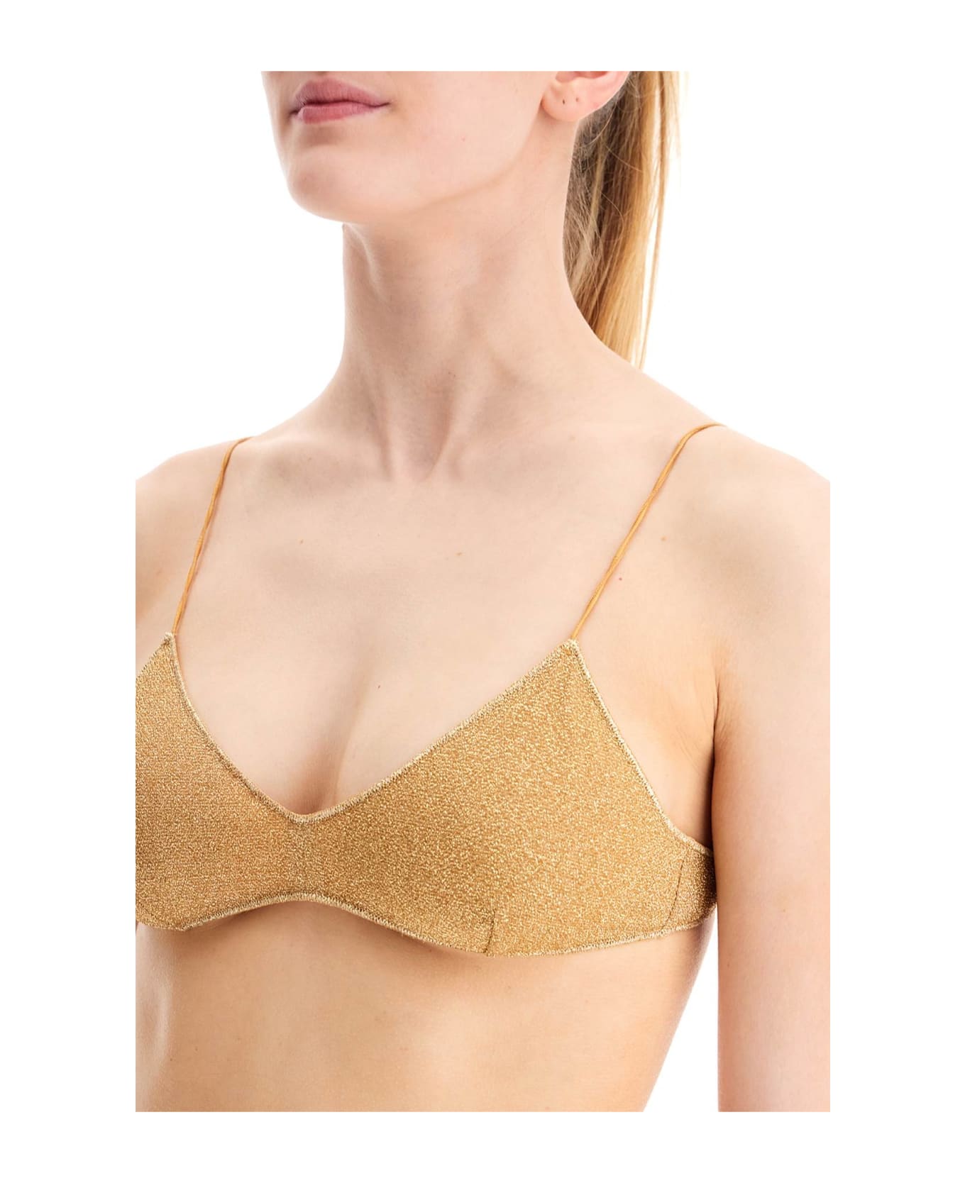 Oseree High-waisted Lumiã¨re Bikini Set - GOLD (Gold)