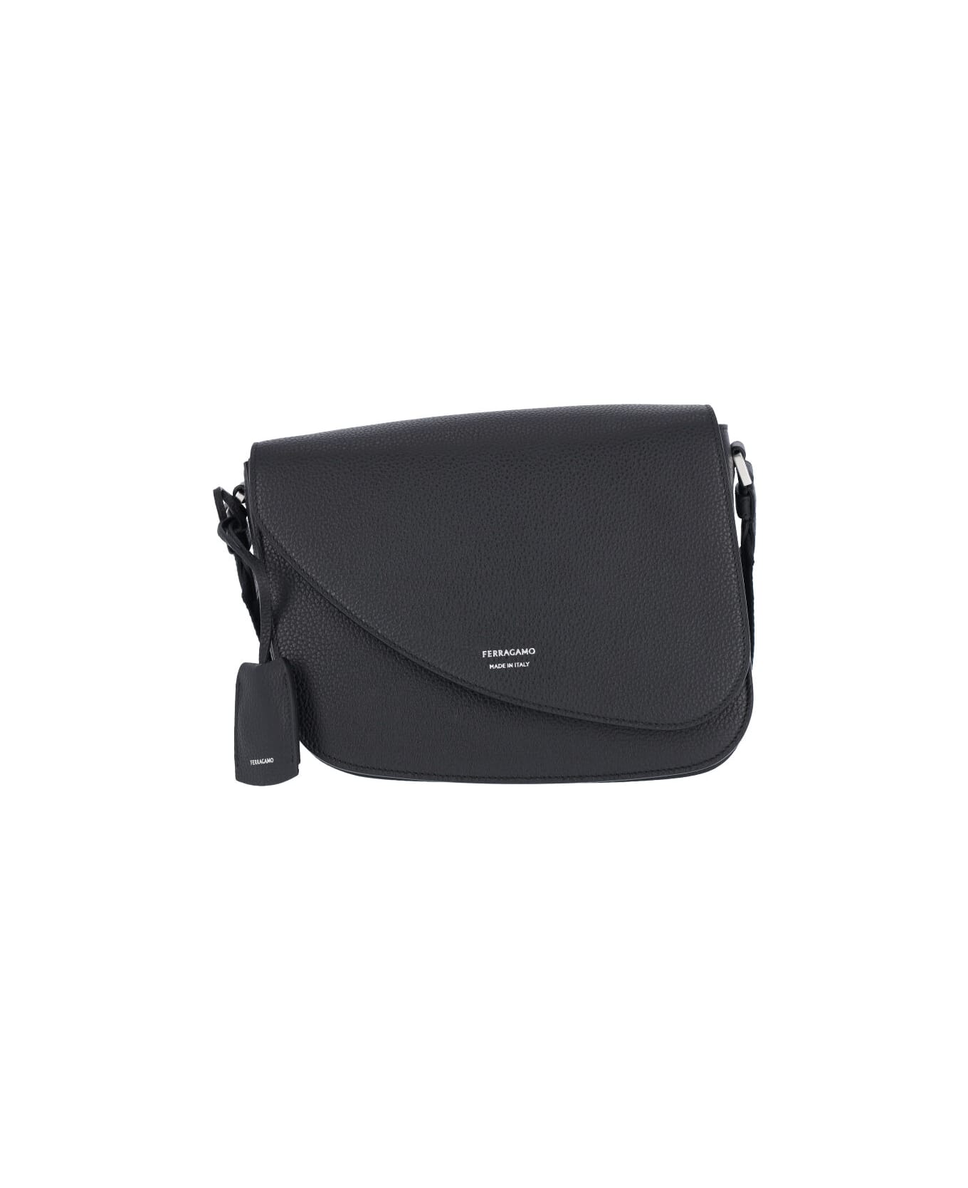 Ferragamo Medium Crossbody Bag "fiamma" - Black  