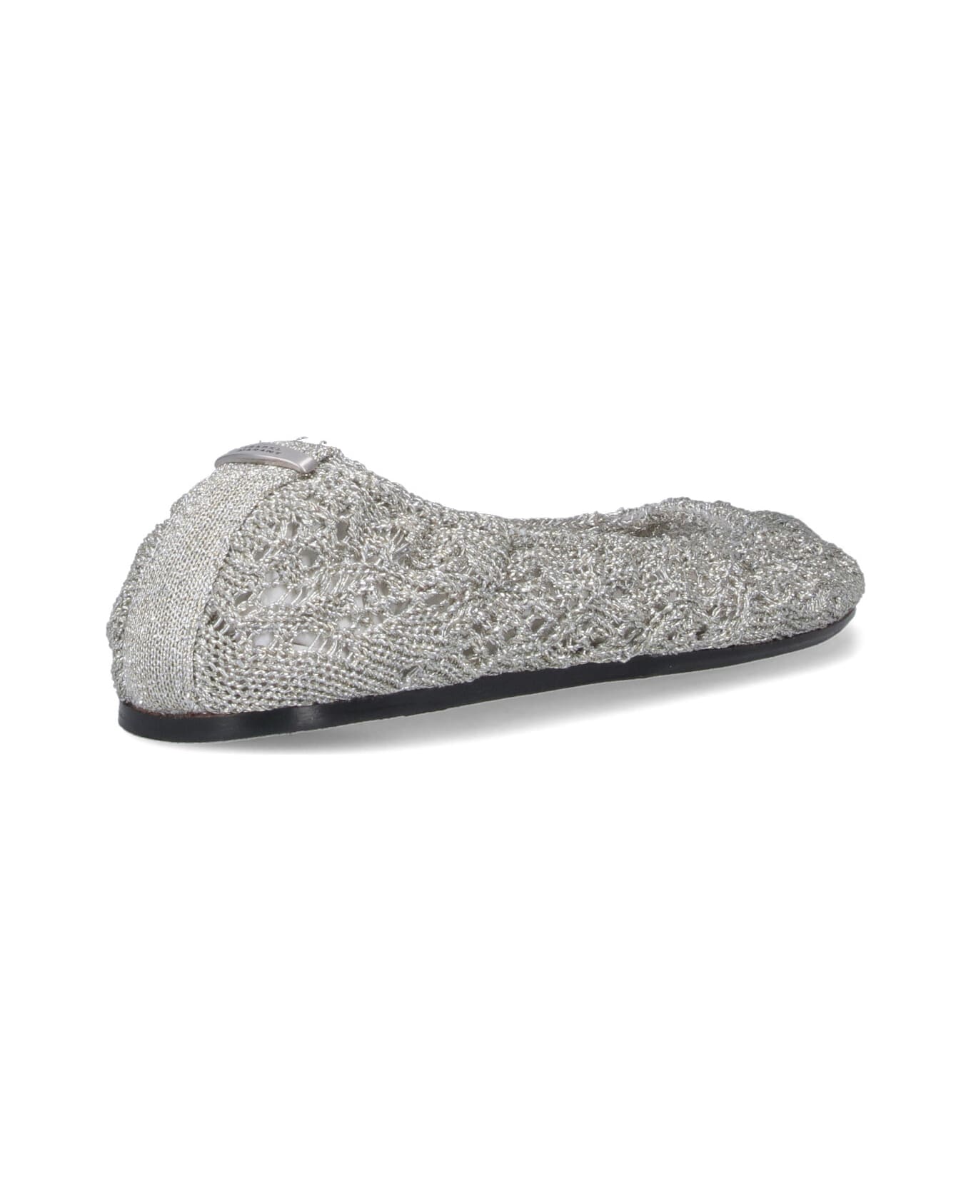Isabel Marant 
belna
 Crochet Ballet Flats - Silver