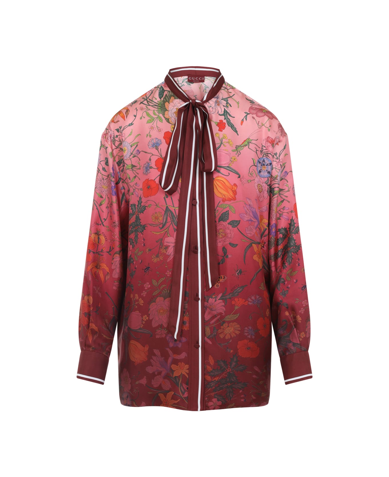 Gucci Degrade Floral Shirt - Pink Rosso Ancora