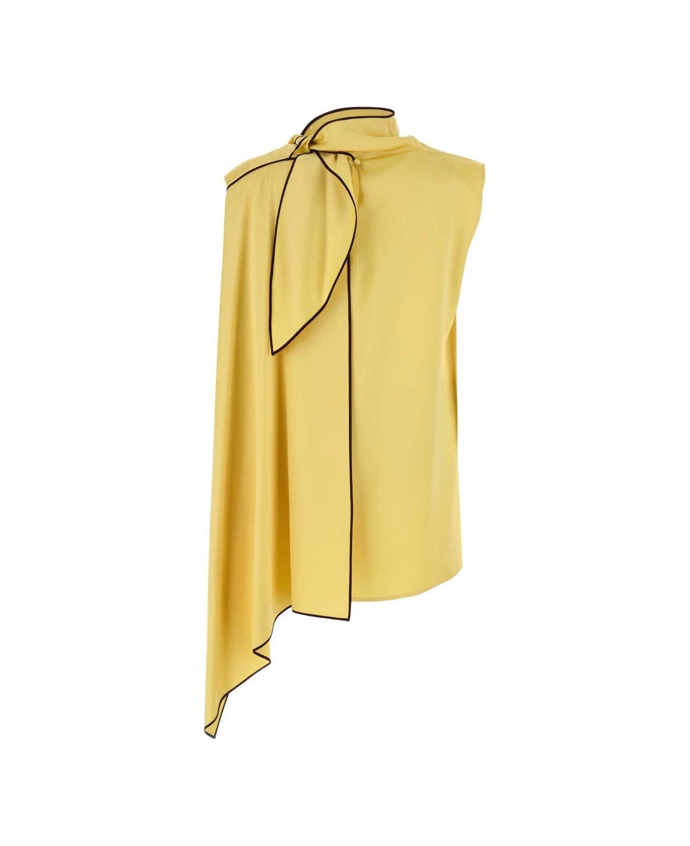 Stella McCartney Tie Neck Top - Beige