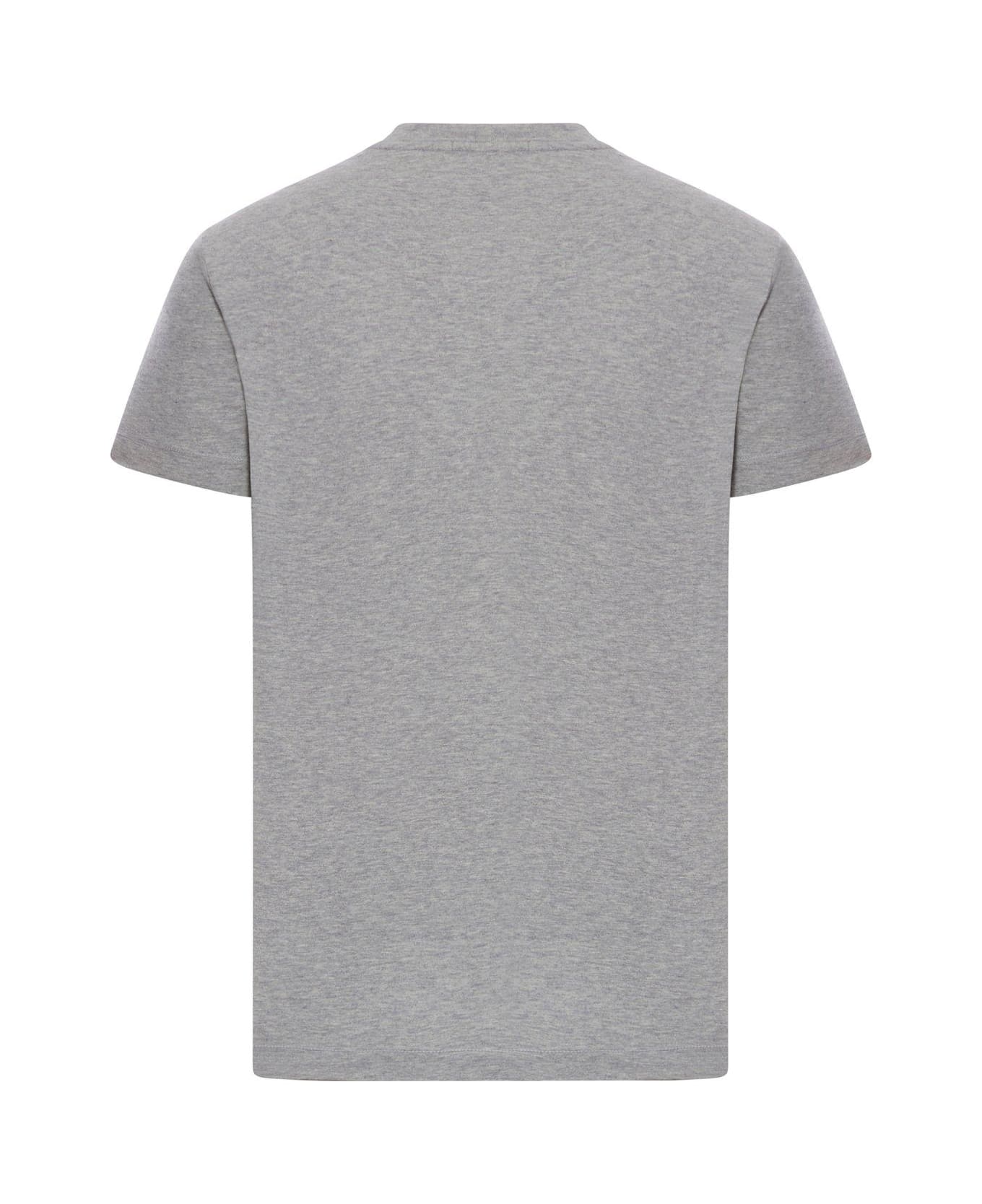 Stone Island Compass Patch Crewneck T-shirt - Grey