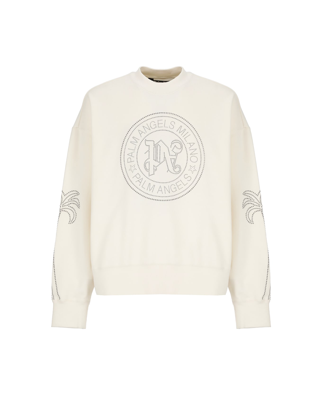 Palm Angels Milano Stud Crew Sweatshirt - Ivory