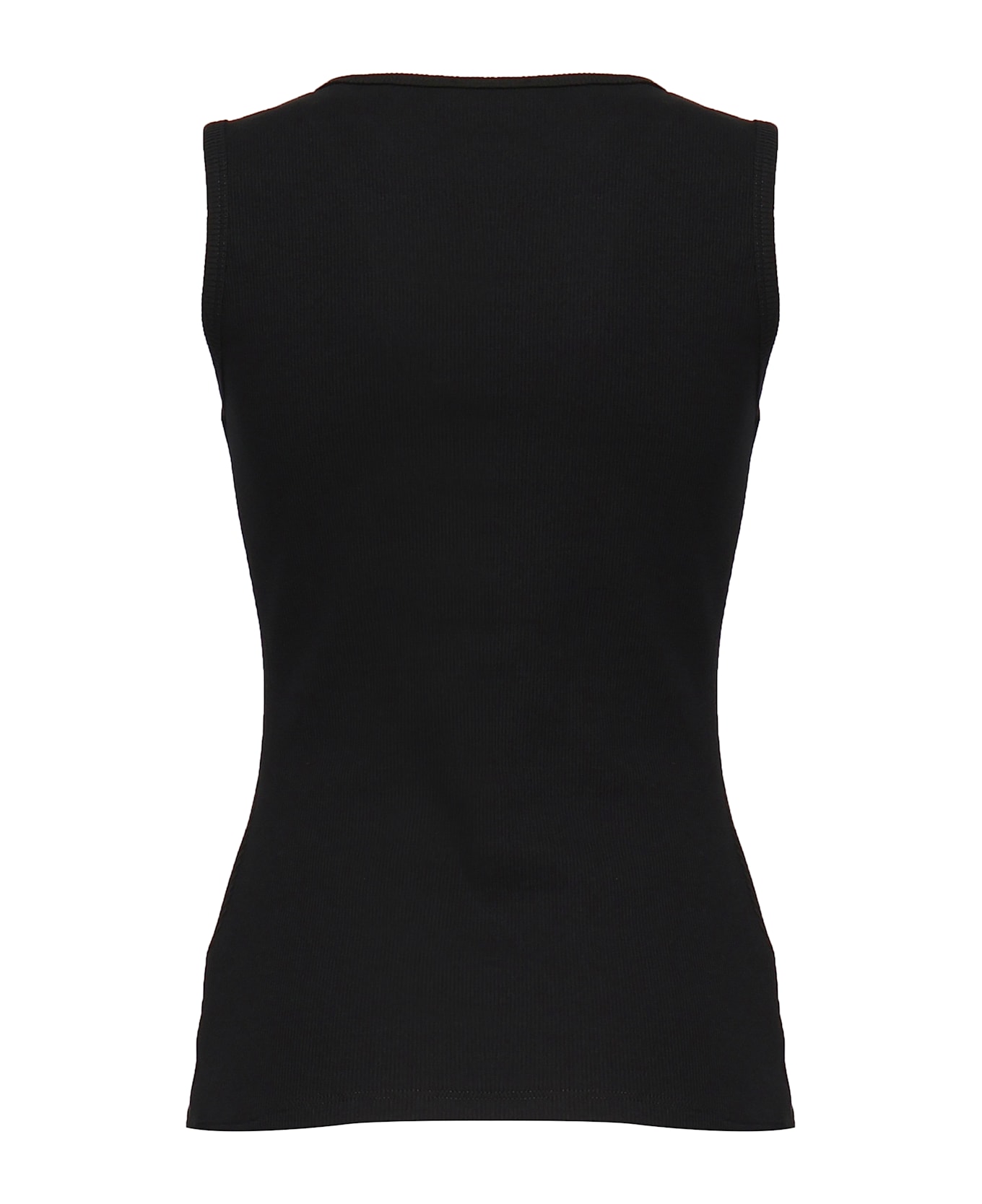 Magda Butrym Crochet Bra Tank Top - Black/cream