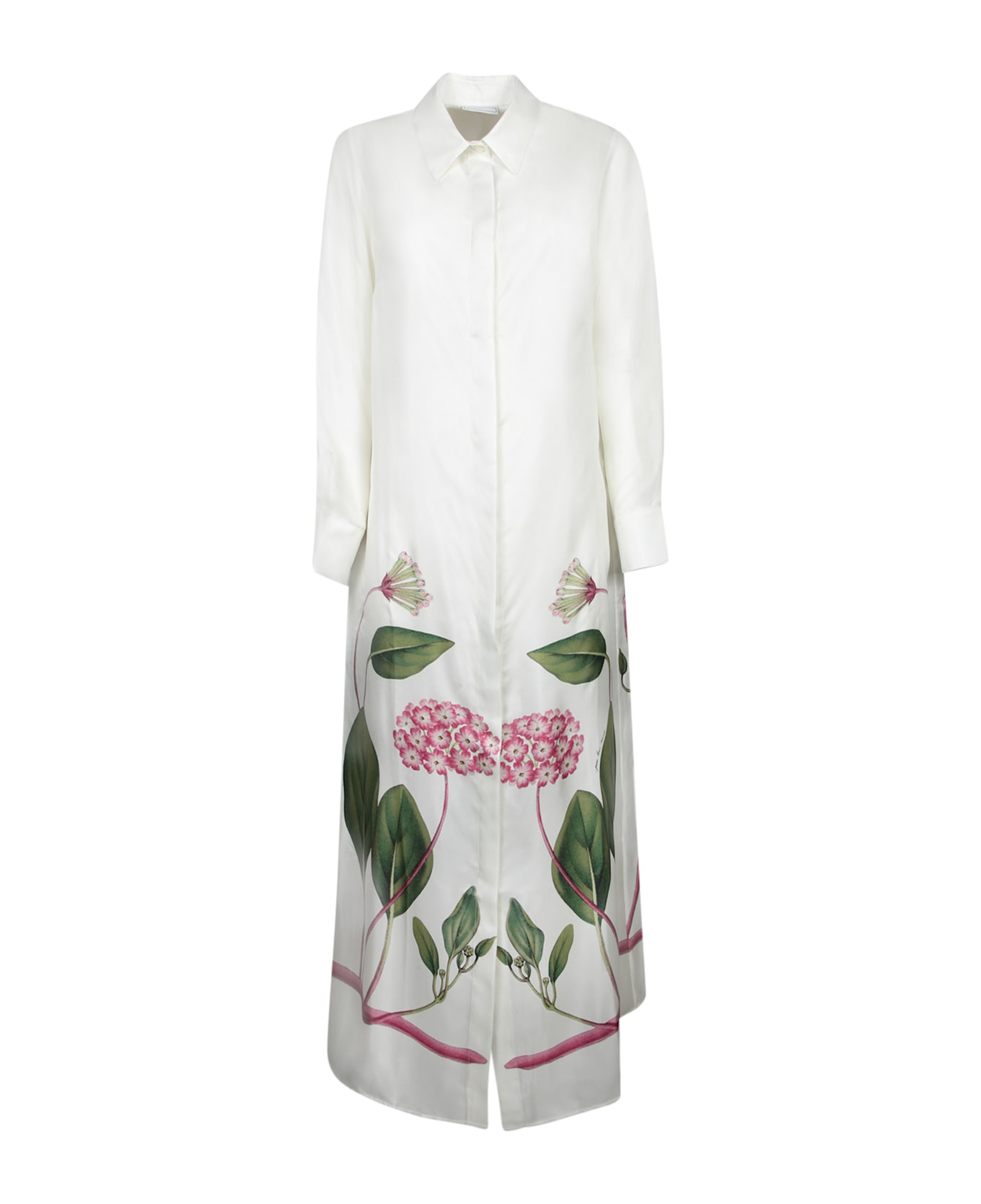 Pierre-Louis Mascia Floral Chemisier White-pink Dress - White