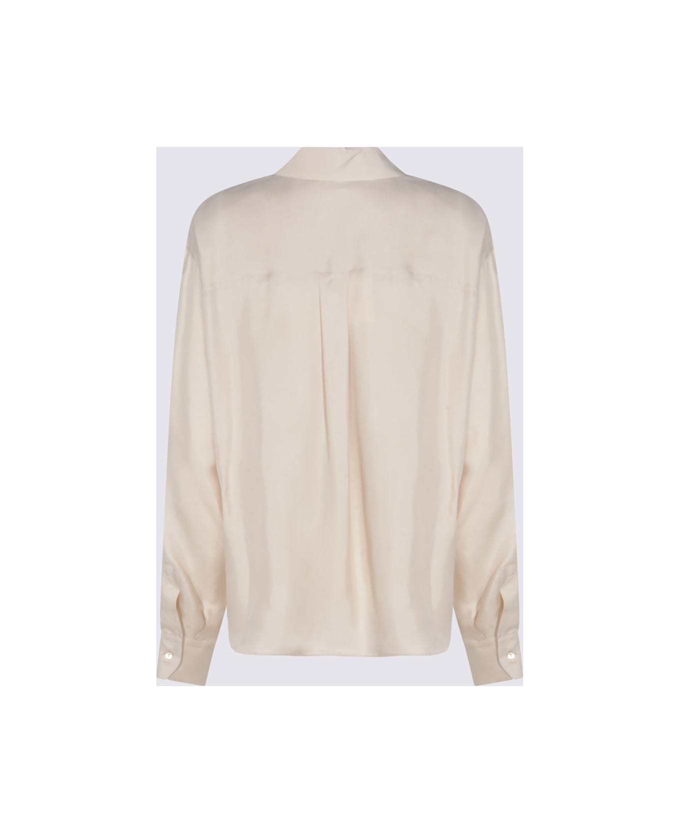 Antonelli Beige Silk Quirino Shirt - Beige