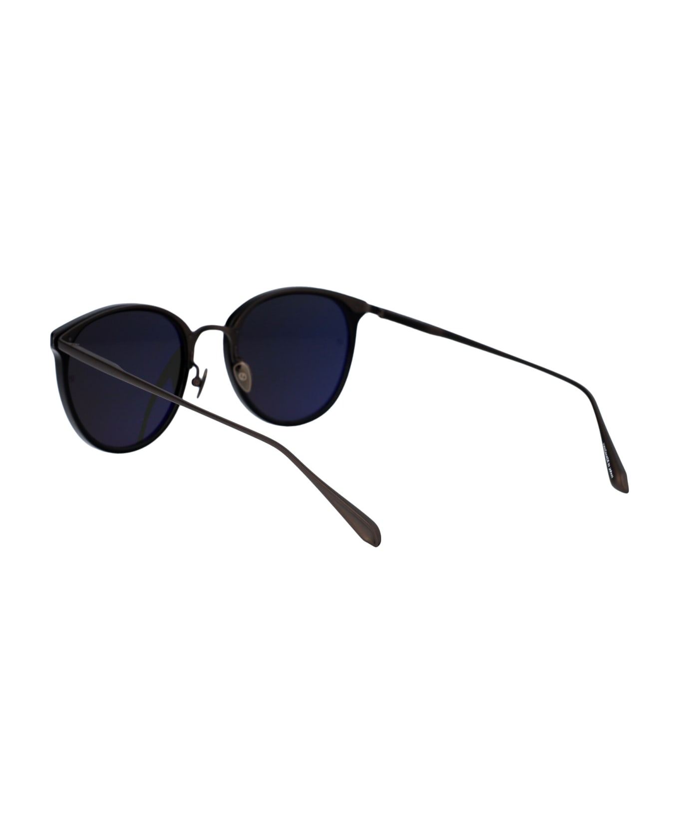 Linda Farrow Calthorpe Sunglasses - BLACK/MATTNICKEL/SOLIDGREY サングラス