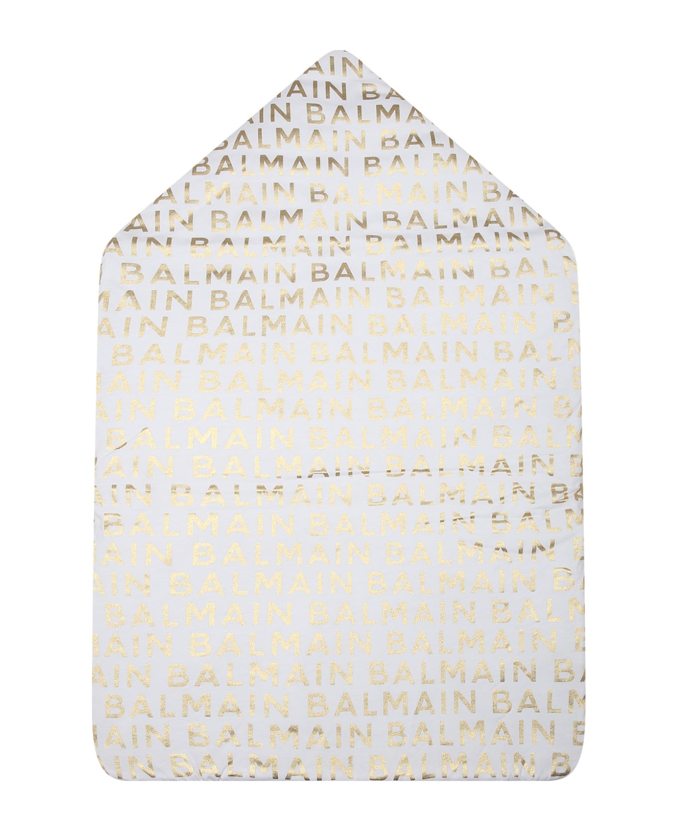 Balmain White Sleeping Bag For Babykids With Logo - White アクセサリー＆ギフト