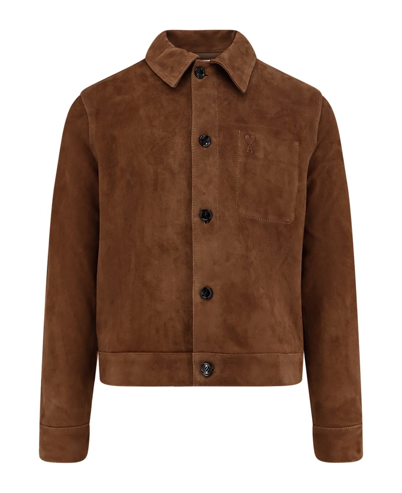 Ami Alexandre Mattiussi Suede Jacket - Brown