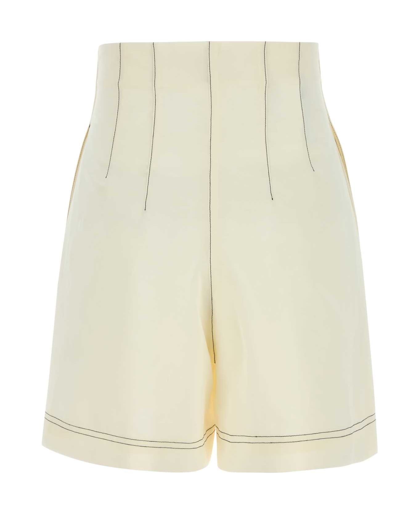 Philosophy di Lorenzo Serafini Ivory Polyester Blend Pant - FANTASIABIANCO