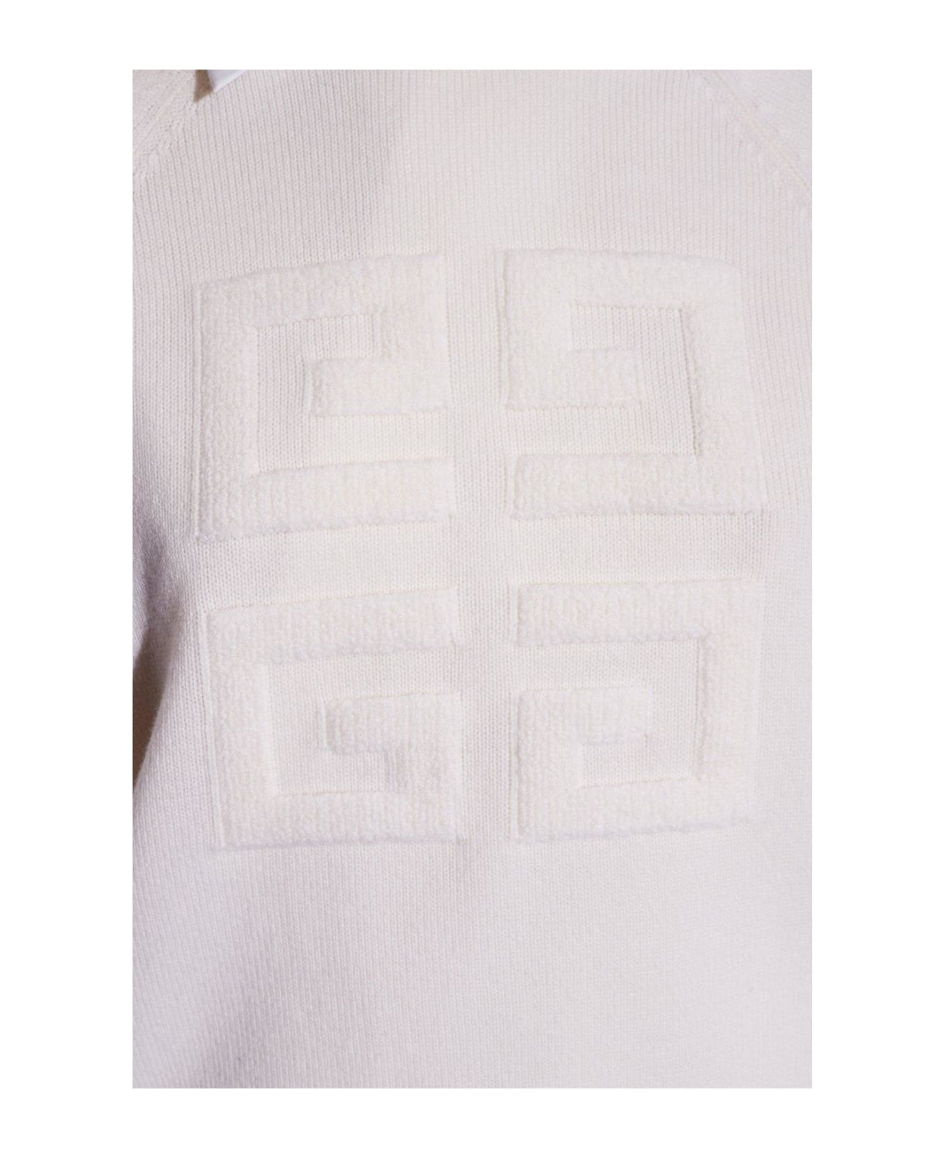 Givenchy 4g Emblem Knit Jumper - White フリース