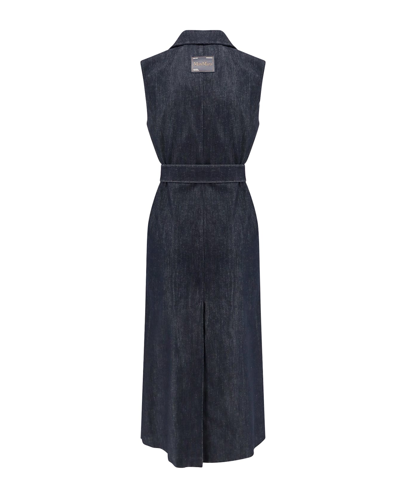 
S Max Mara Greta Midi Denim Dress - BLU MARINO