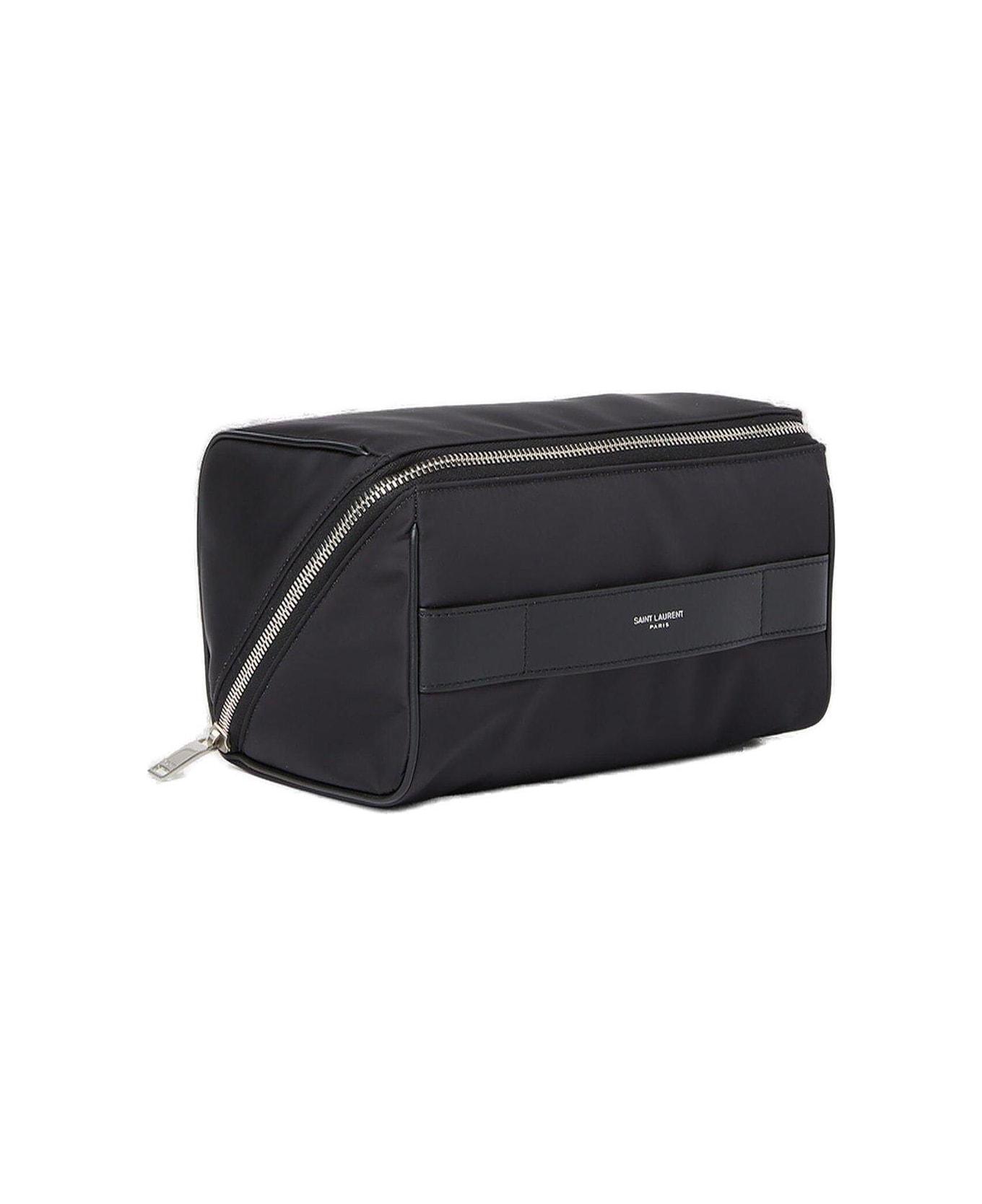 Saint Laurent Zipped Wash Bag - Black