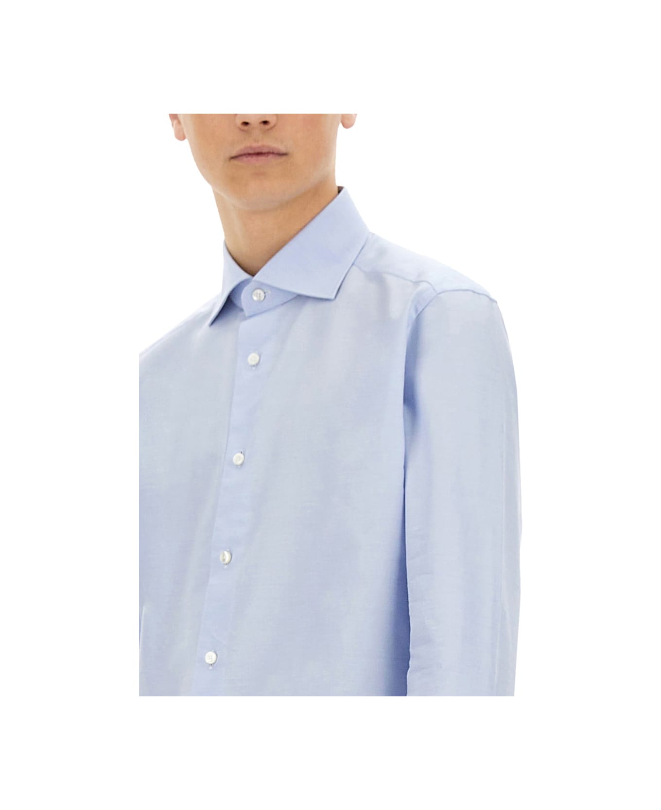 Zegna "trophy" Shirt - AZURE