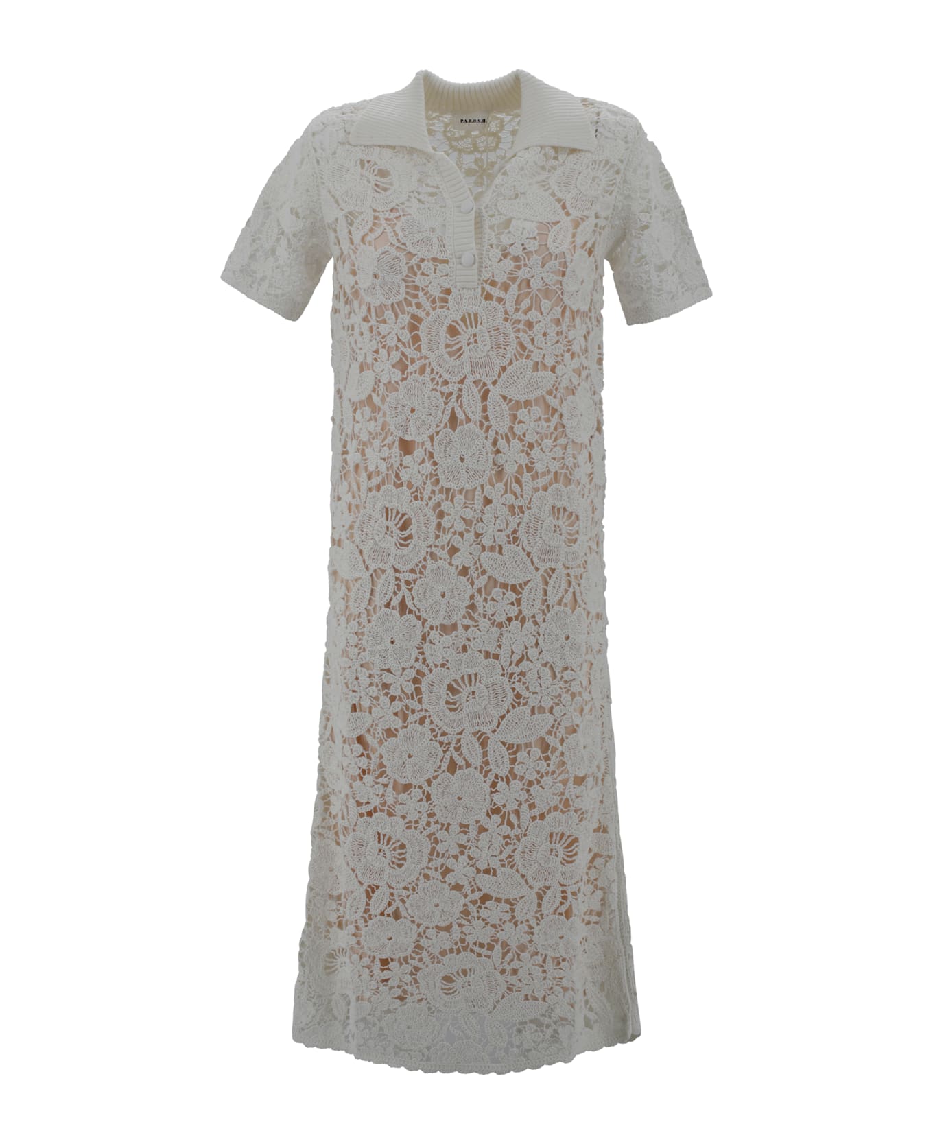 Parosh Cotton Dress - Cream