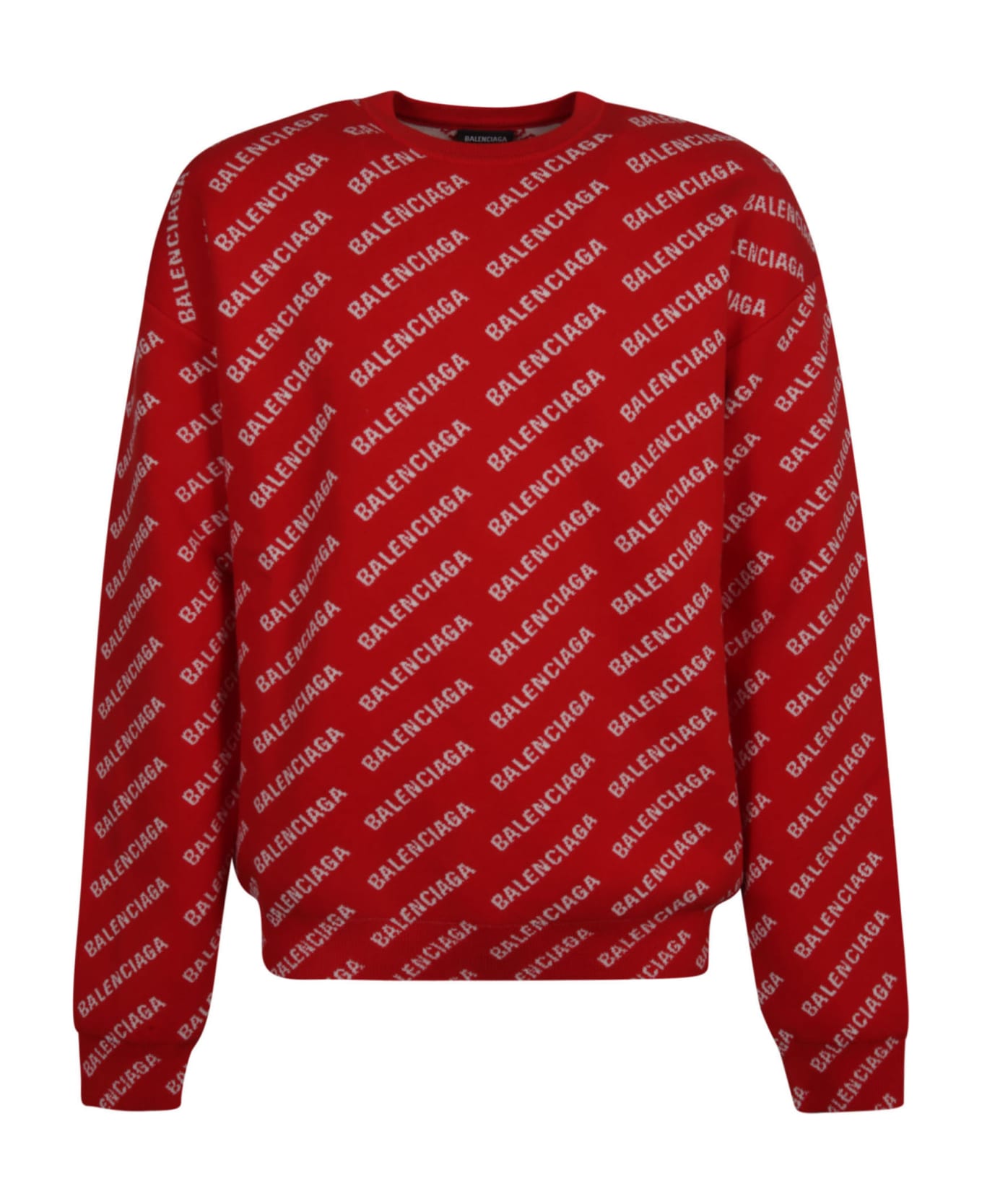 Balenciaga Logo Monogra Sweatshirt - RED