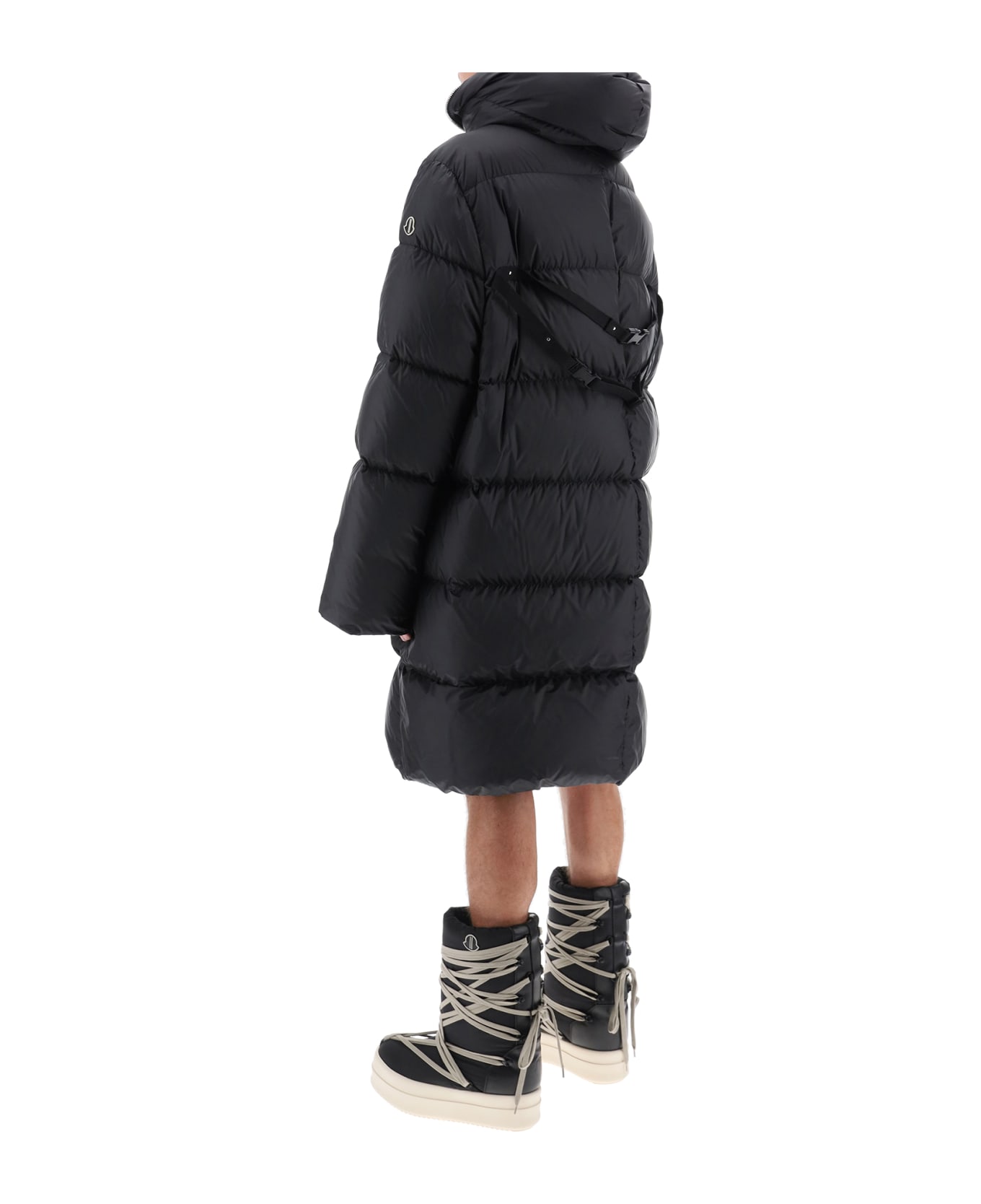 Moncler + Rick Owens Cyclopic Oversized Down Coat - Nero