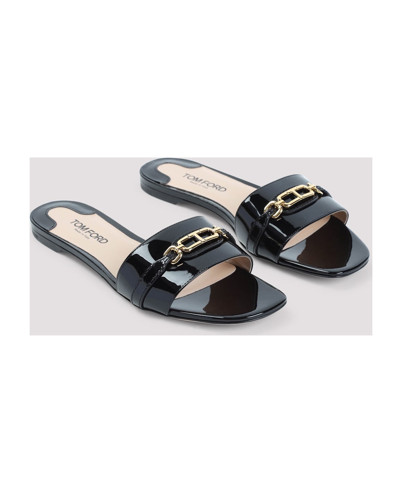 Tom Ford Calf Leather Sandals - Black