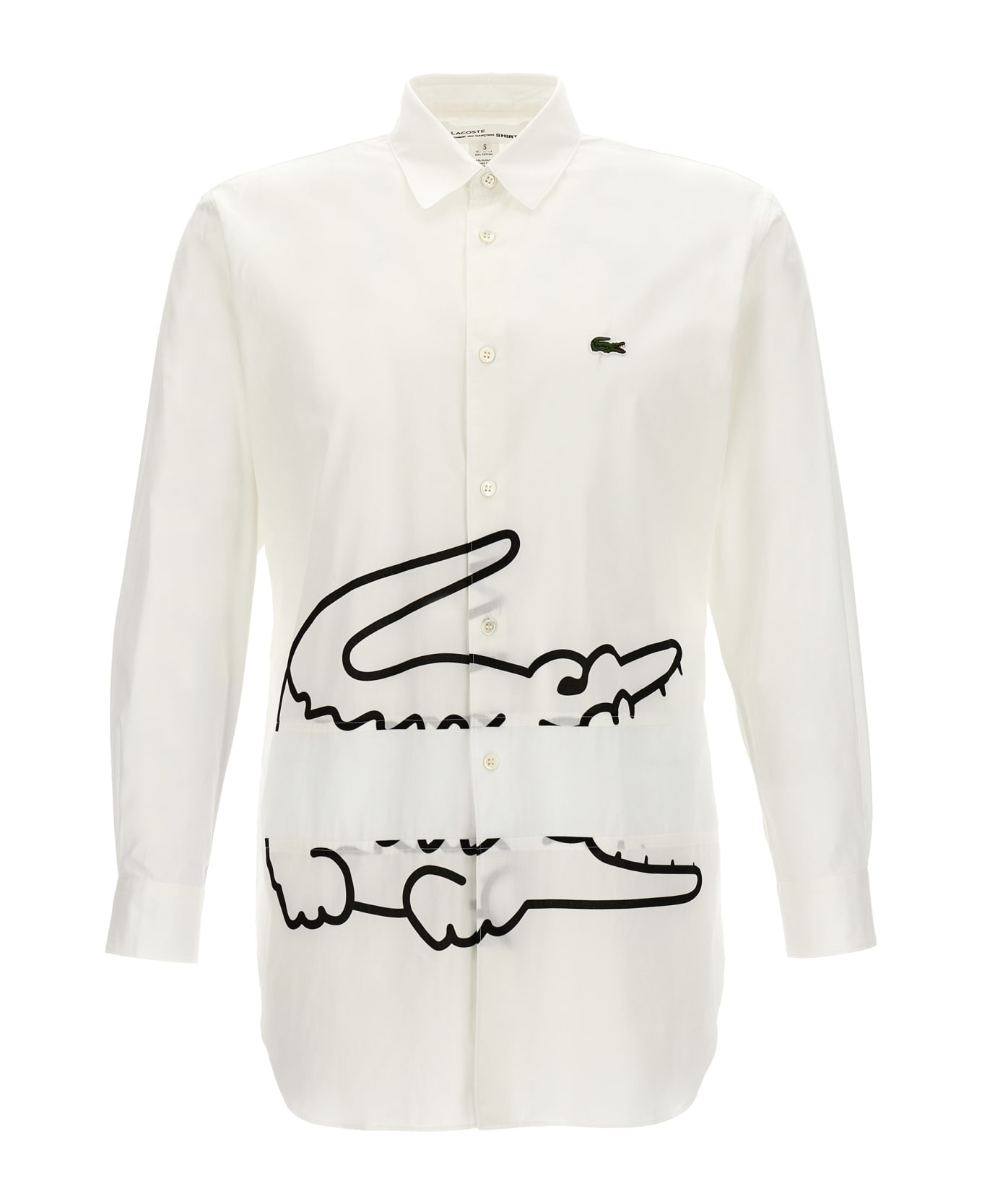 Comme des Garçons Shirt X Lacoste Shirt - White/Black