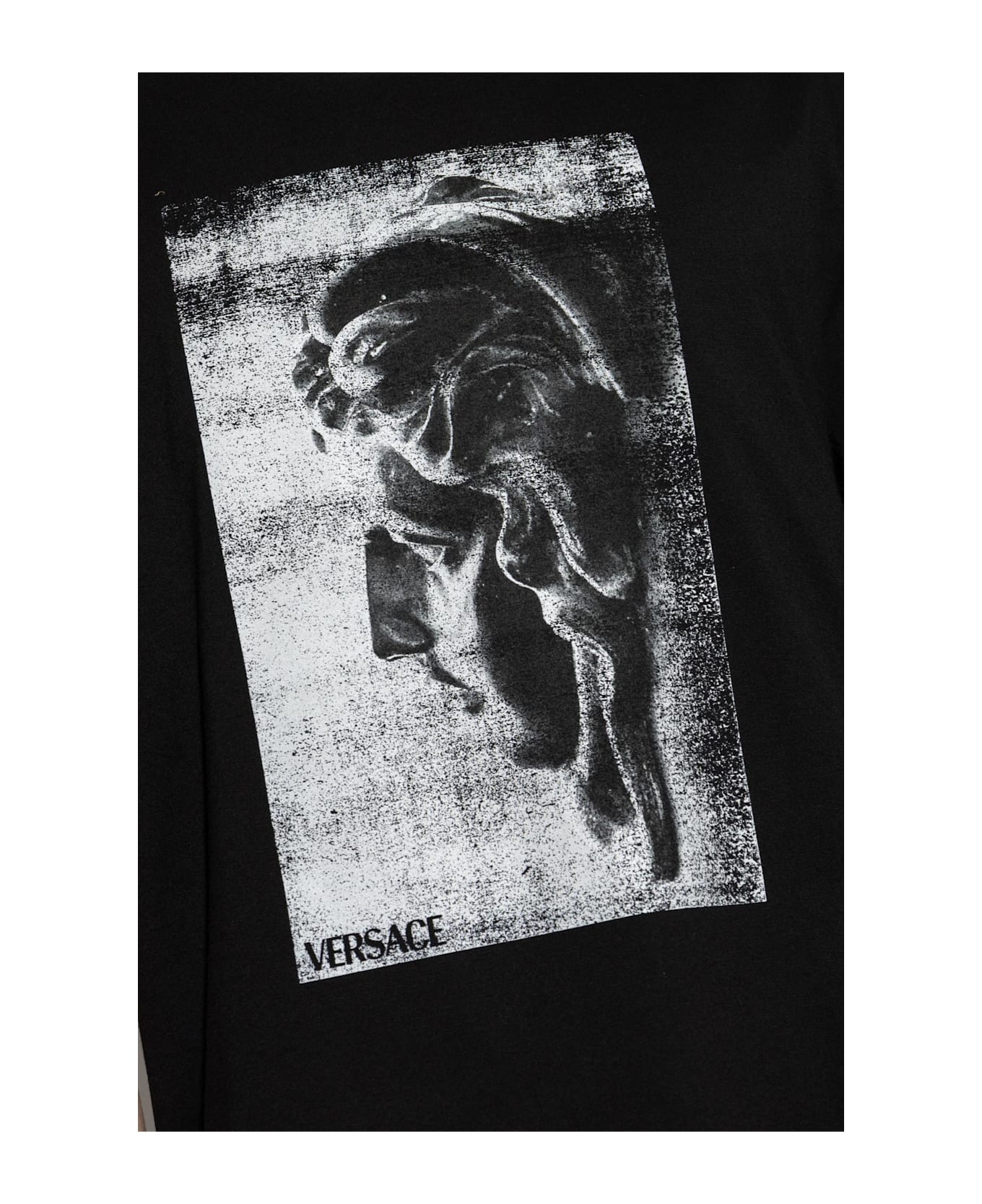 Versace T-shirt With Print - BLACK